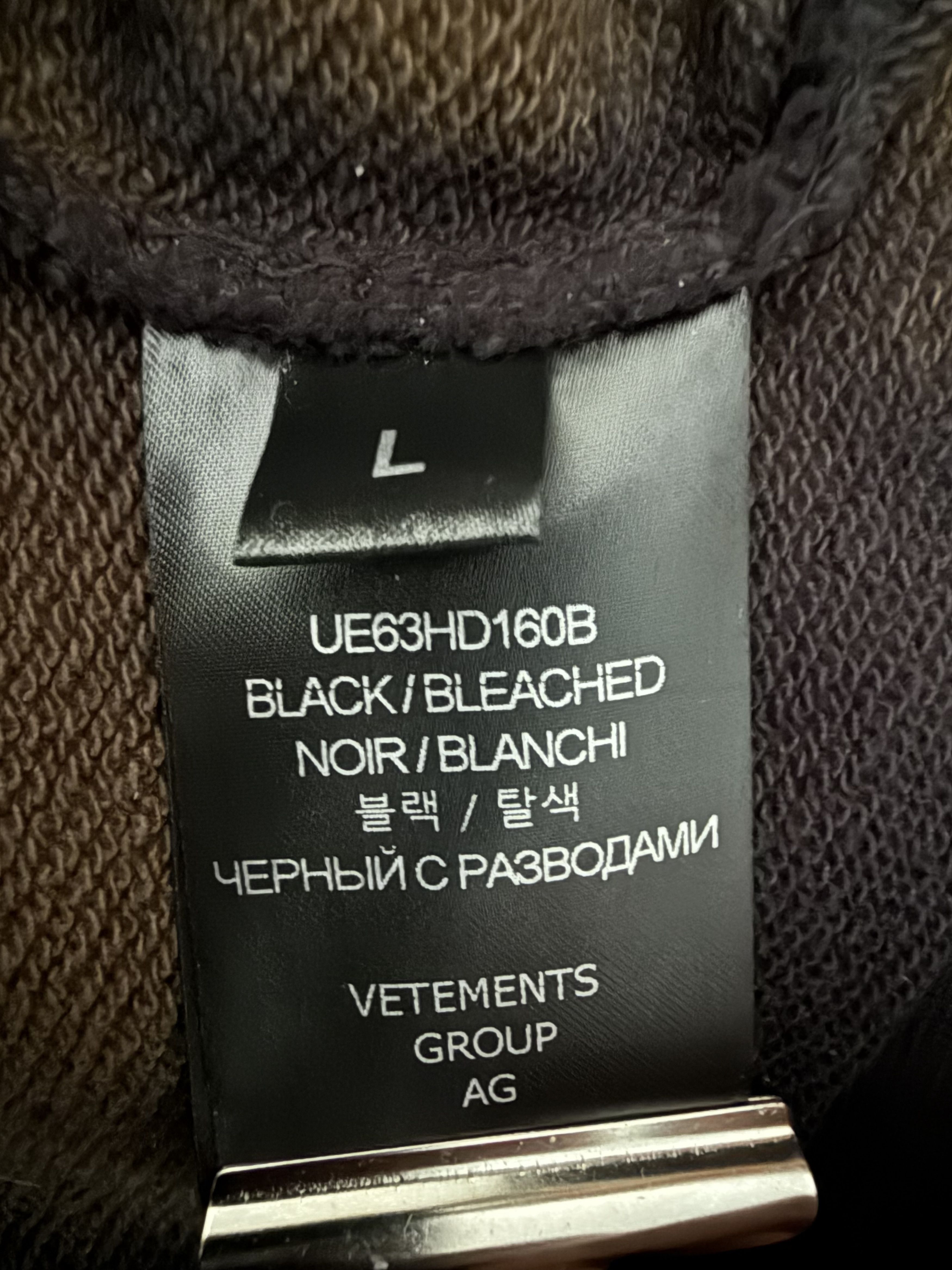 Vetements Overbleached Cotton Hoodie Size US L / EU 52-54 / 3 - 13 Thumbnail