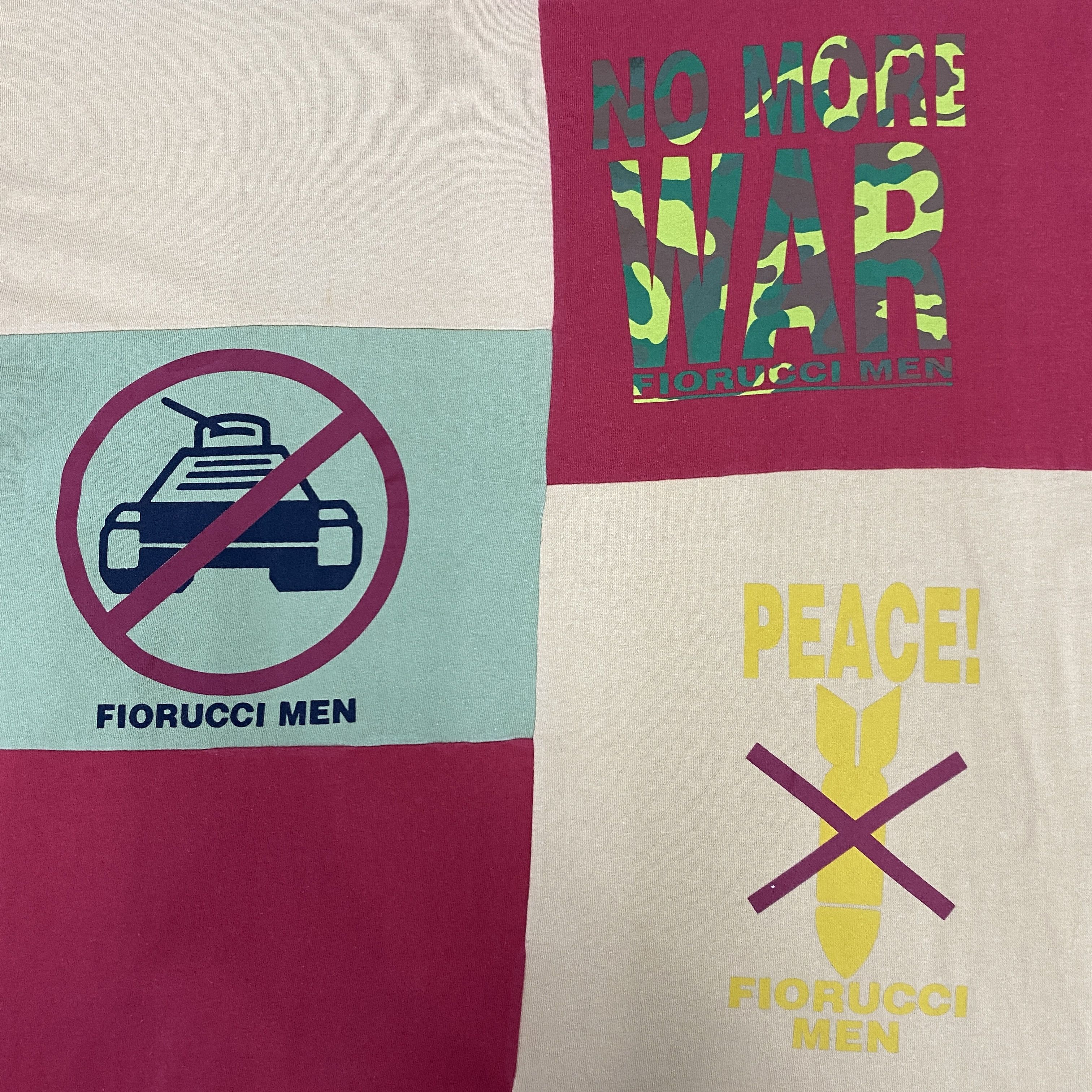 Fiorucci Vintage No More War Fiorucci Men t-shirt - K047 Size US L / EU 52-54 / 3 - 5 Thumbnail
