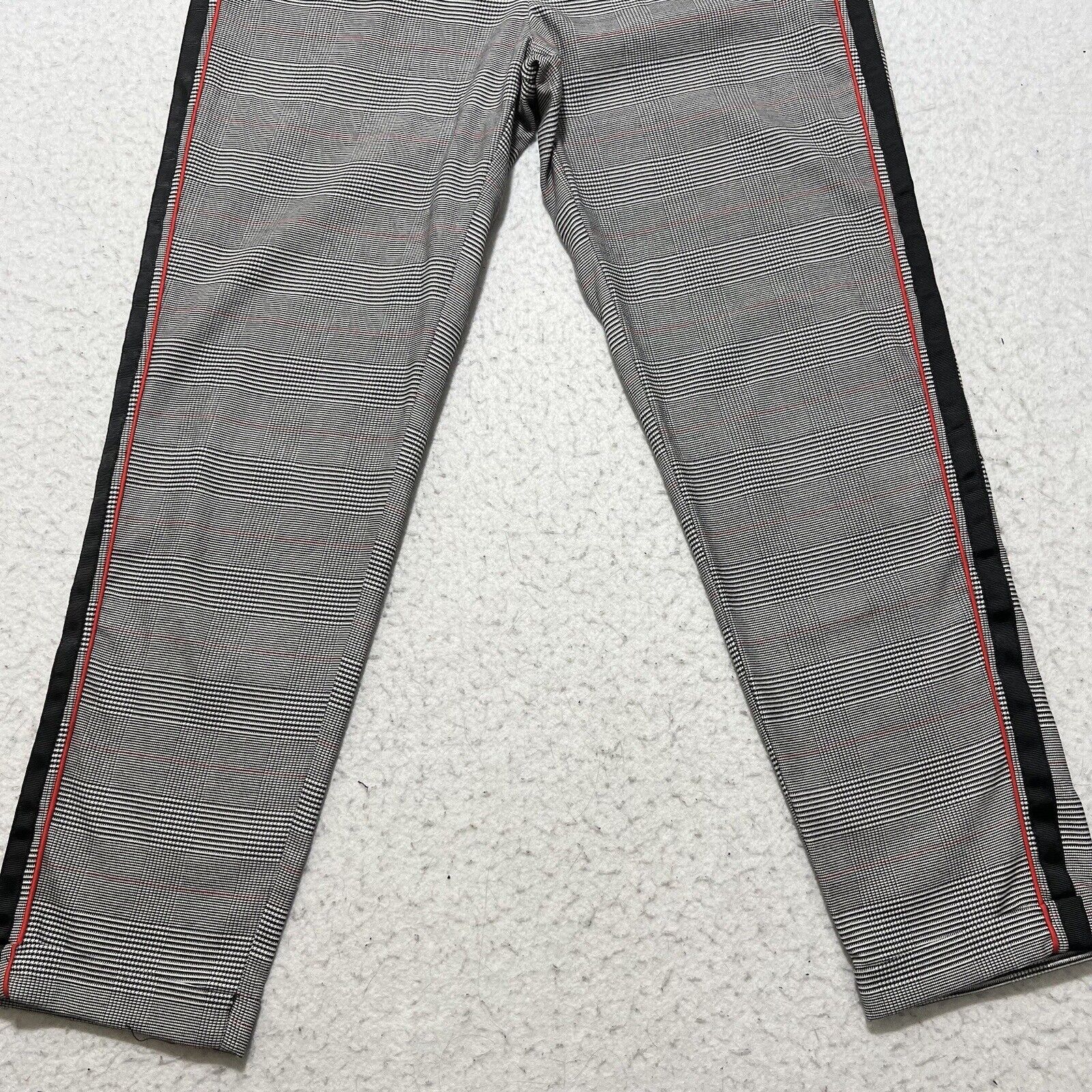 Zara Zara Collection XS High Rise Capri Houndstooth Black Pants Size 26" / US 2 / IT 38 - 3 Thumbnail