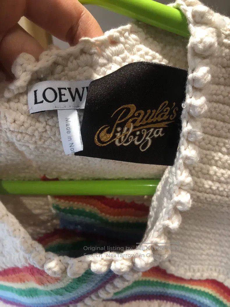Loewe Loewe Rainbow knitted vest with hand crochet design Size S / US 4 / IT 40 - 4 Thumbnail