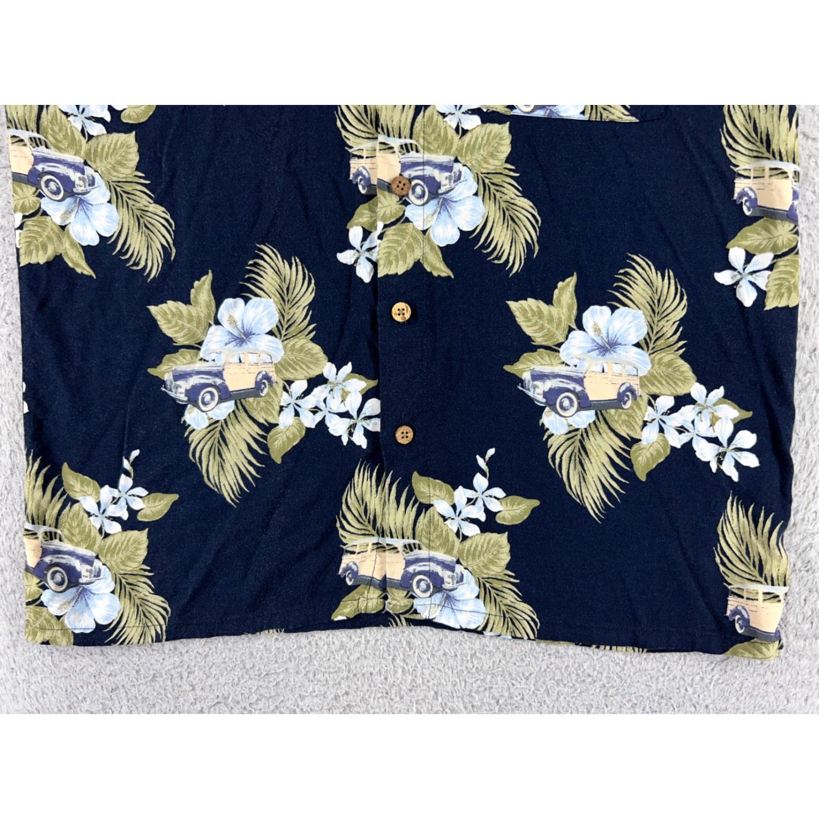 Vintage Puritan Mens Shirt Blue Floral Hawaiian Resort Aloha Luau American Button-Up Size US M / EU 48-50 / 2 - 5 Thumbnail