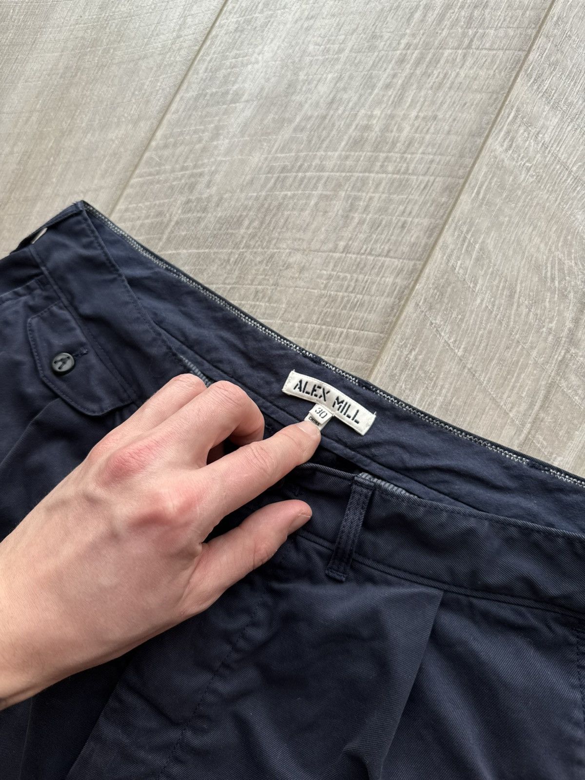 Alex Mill Alex Mill Military Standard Pleated Pant Cropped Chinos Size US 30 / EU 46 - 5 Thumbnail
