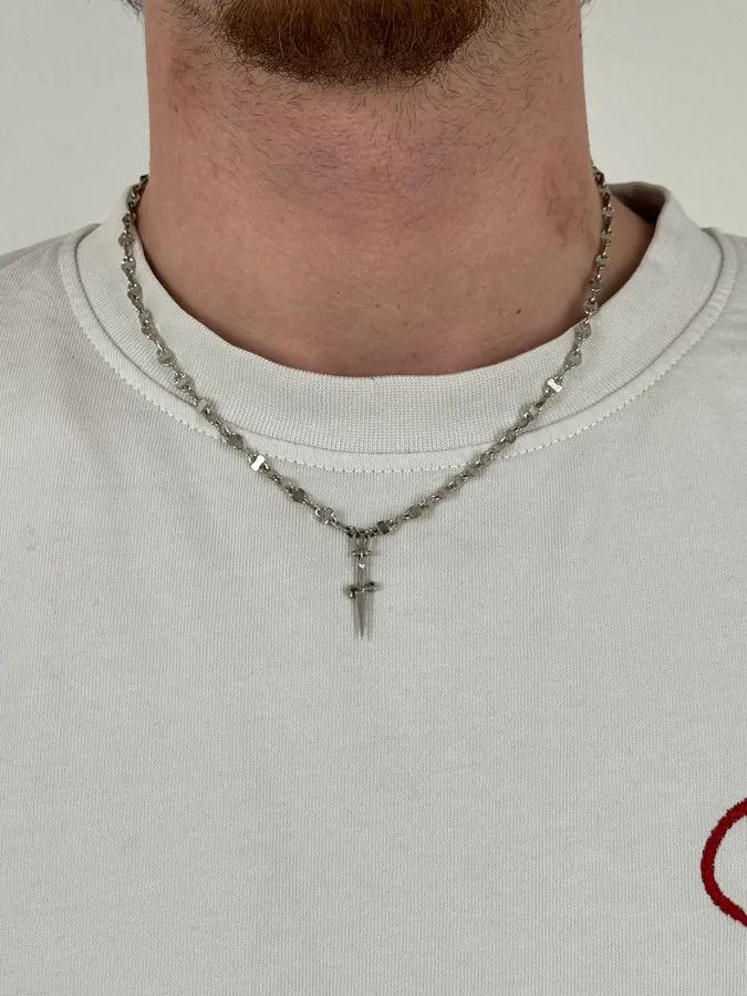 Vintage Cesare Paciotti Dagger Pendant Necklace Size ONE SIZE - 3 Thumbnail