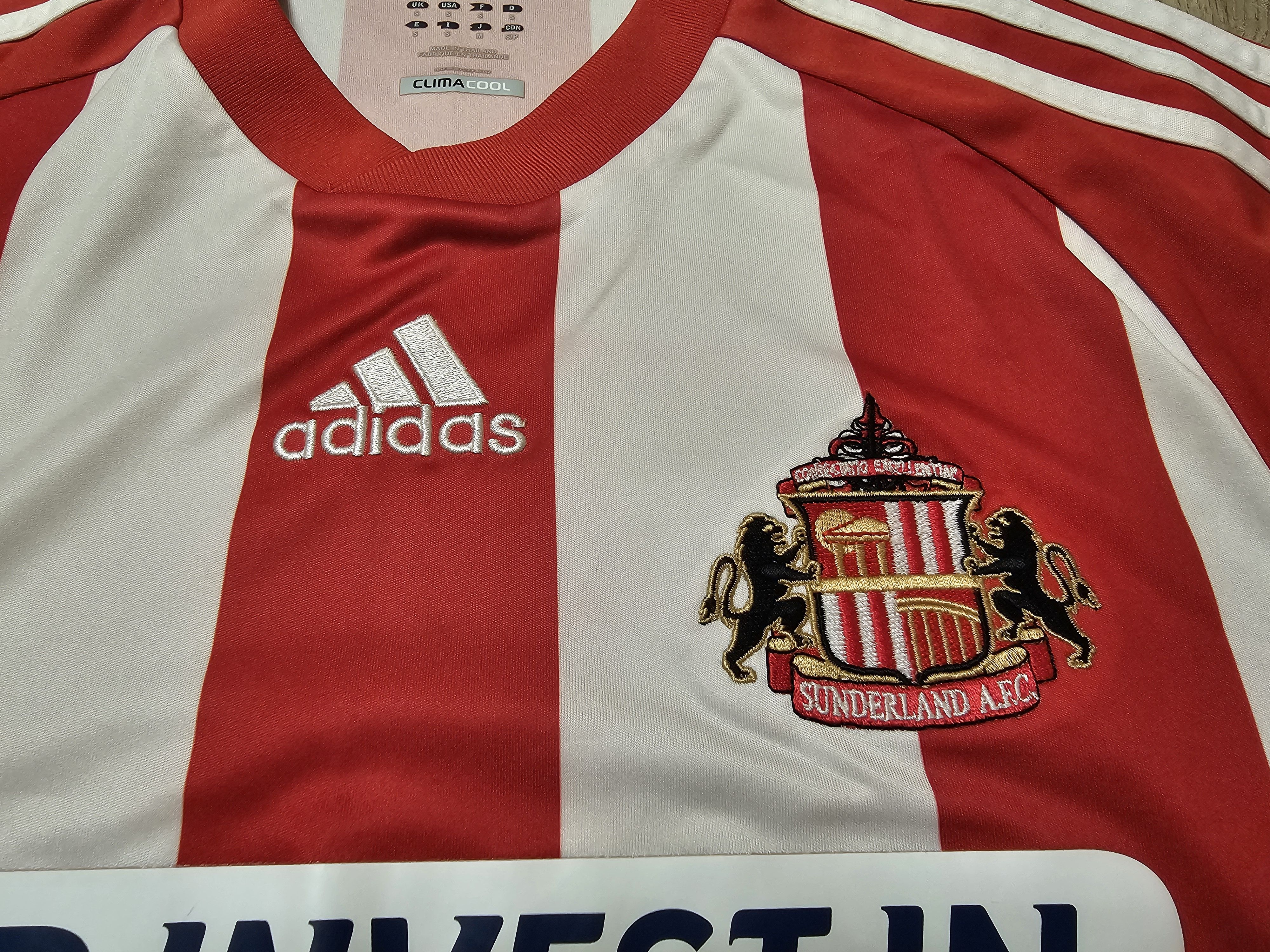 Adidas SUNDERLAND 2012 2013 HOME FOOTBALL SHIRT SOCCER JERSEY Size US S / EU 44-46 / 1 - 4 Thumbnail