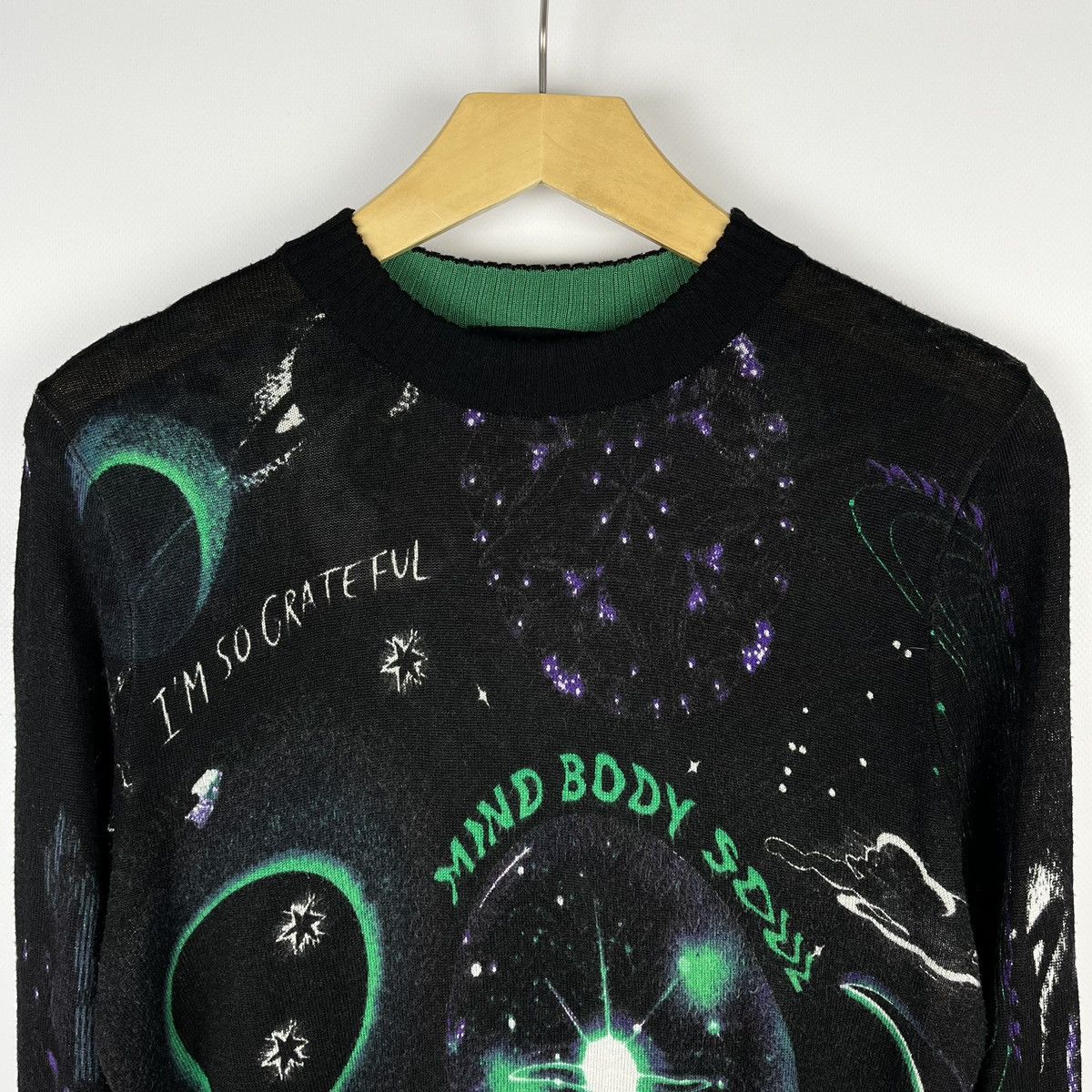 Desigual Designer Desigual y2k galaxy mesh top sweater Size S / US 4 / IT 40 - 2 Thumbnail