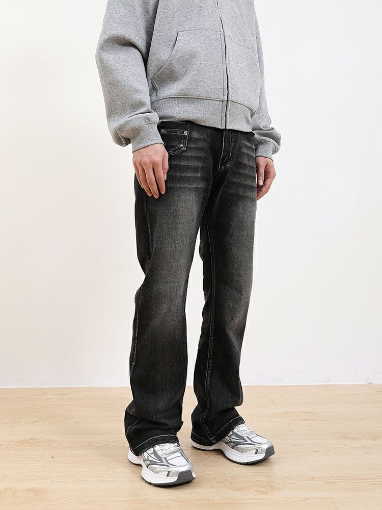 Jean × Vintage washed faded y2k yuppie flared jeans Size US 34 / EU 50 - 2 Thumbnail