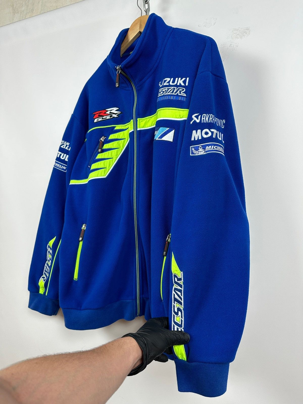 Vintage Vintage Suzuki Ecstar Michelin Racing Zip Fleece Jacket Size US XL / EU 56 / 4 - 3 Thumbnail