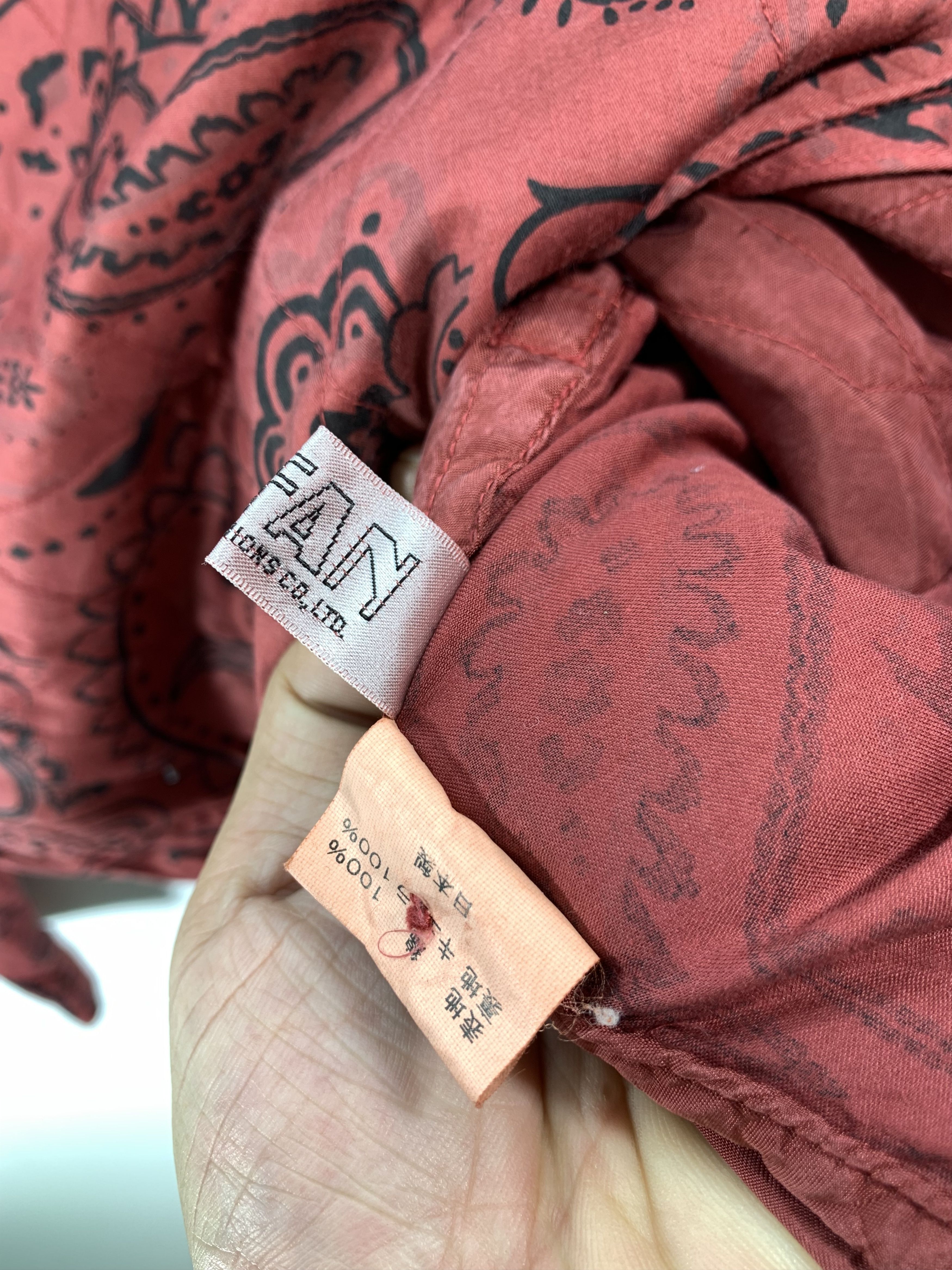 Japanese Brand × Vintage Vintage Pailesy Overprint Quilted jacket Size US M / EU 48-50 / 2 - 6 Thumbnail