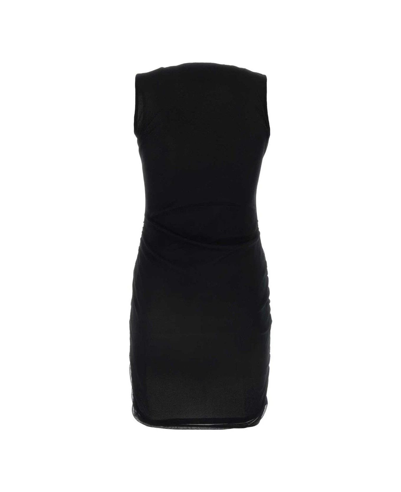Saint Laurent Paris o1y0126 Mini Dress in Black Size M / US 6-8 / IT 42-44 - 2 Thumbnail