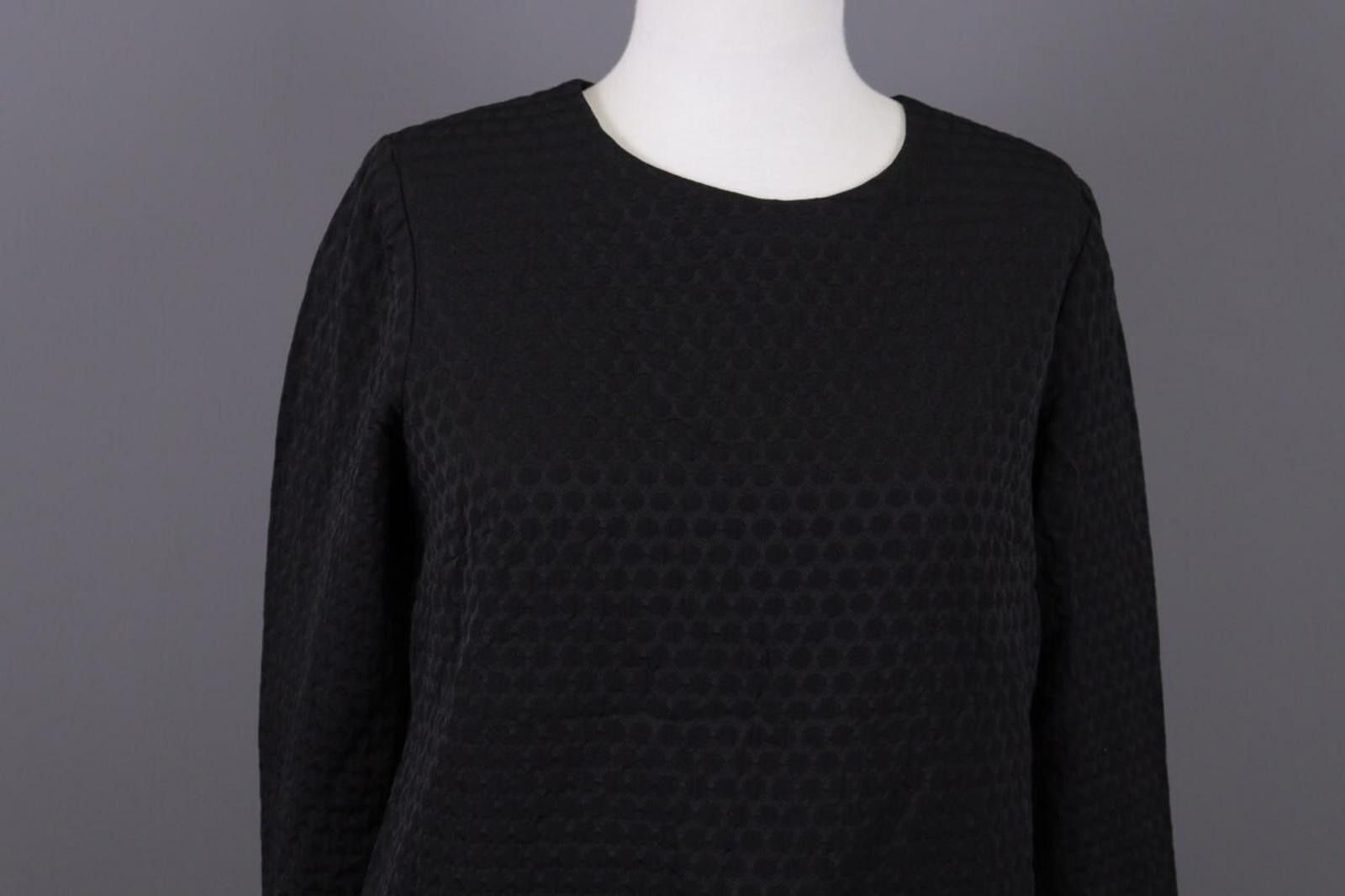 Marimekko Marimekko Wautsi Black Printed A-Line Dress Size 40 Size M / US 6-8 / IT 42-44 - 2 Thumbnail