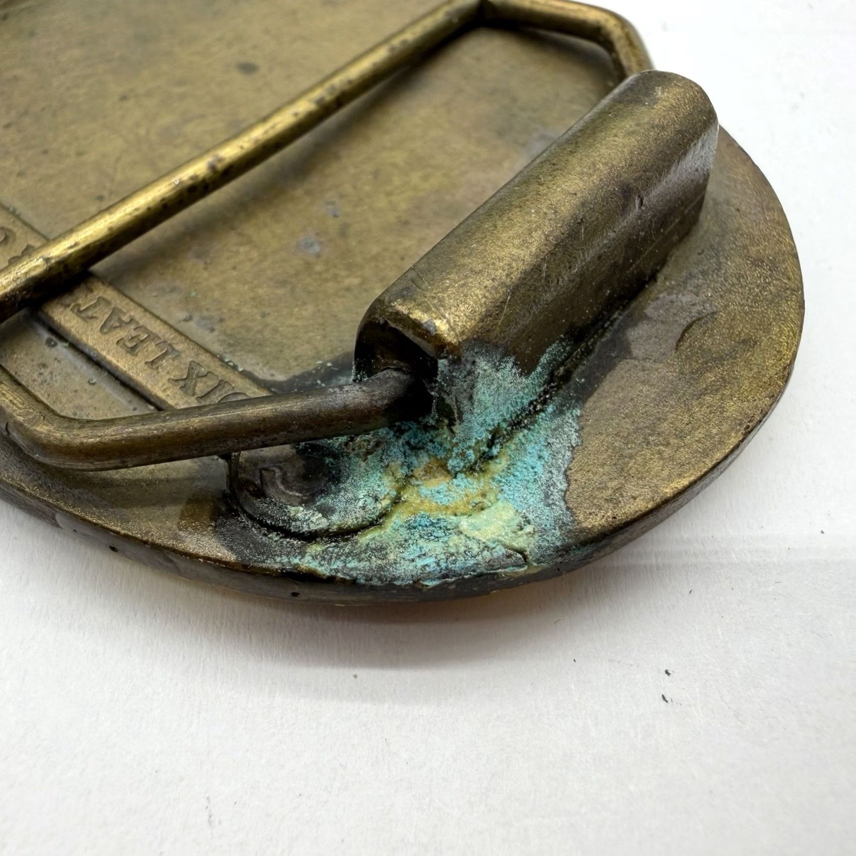 Vintage VINTAGE Dix Leather Co Enameled Sunrise Clouds Belt Buckle Leather Co Enameled Sunrise Clouds Buckle N/A Size ONE SIZE - 6 Thumbnail