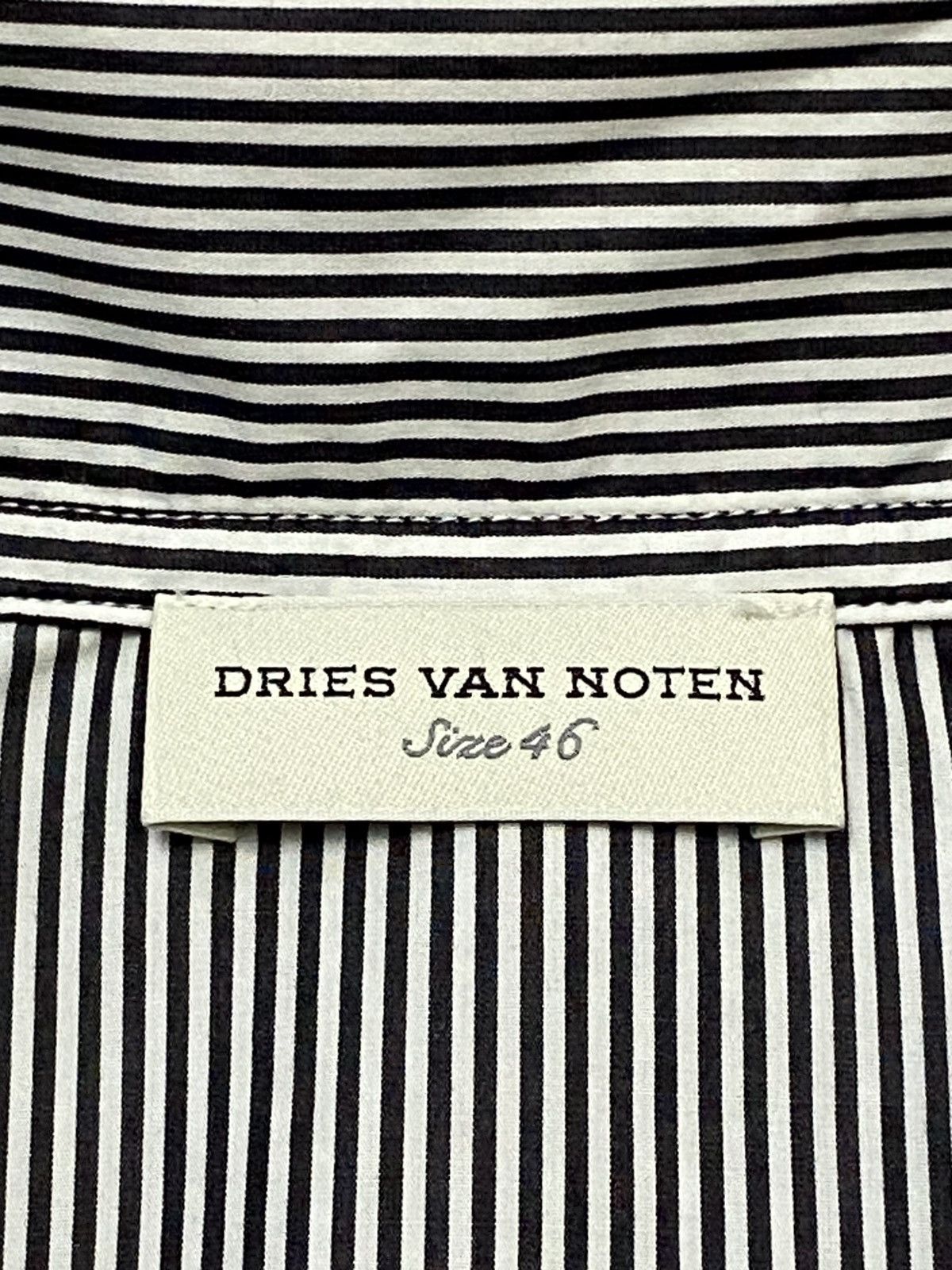 Dries Van Noten Dries Van Noten Charcoal Stripe Thin Cotton Jacket Size L / US 10 / IT 46 - 10 Thumbnail
