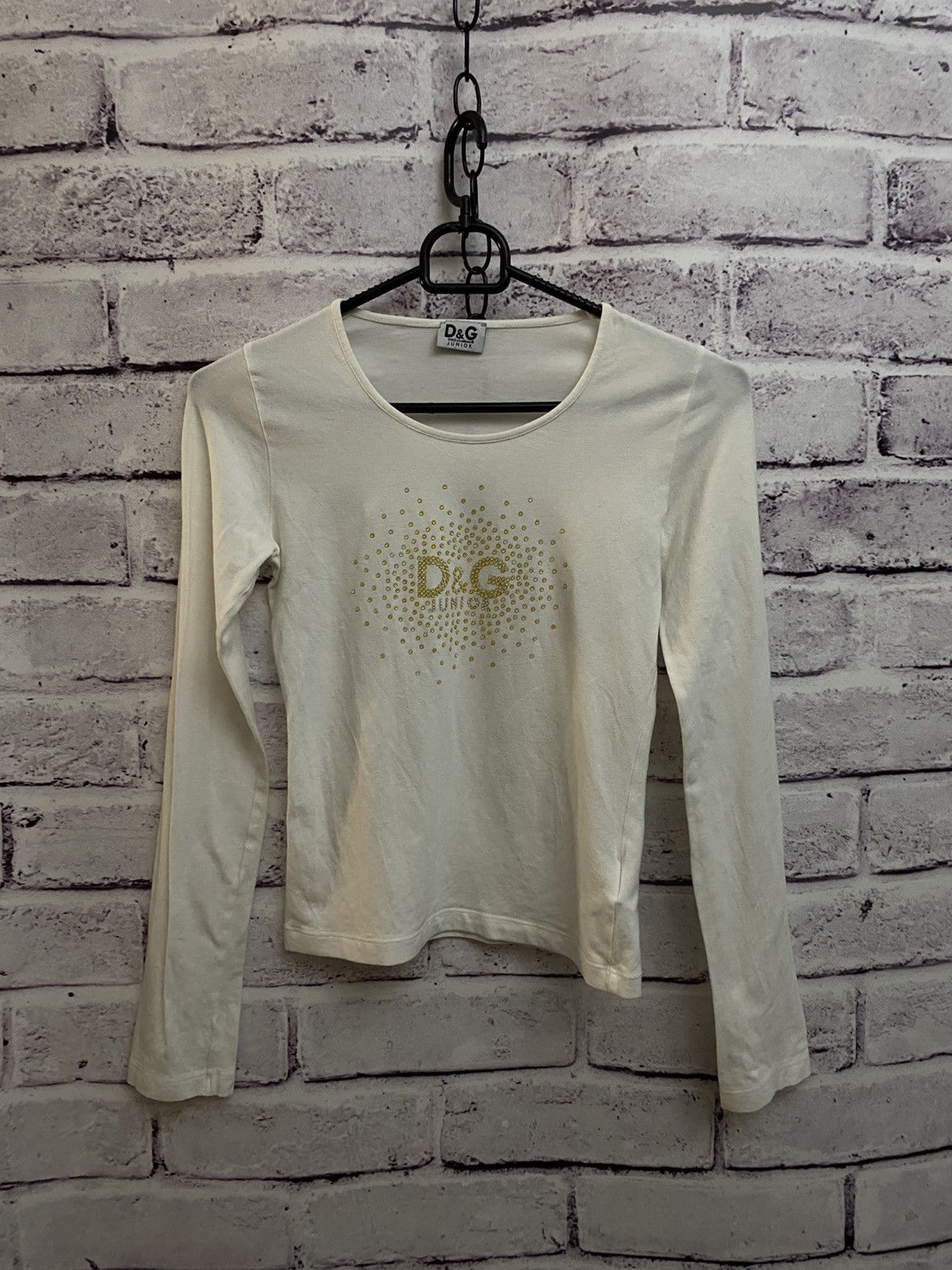 Dolce & Gabbana Women's Vintage Long Sleeve 1 Dolce&Gabbana Junior Tee Size XXS / US 00 / IT 34 - 1 Thumbnail