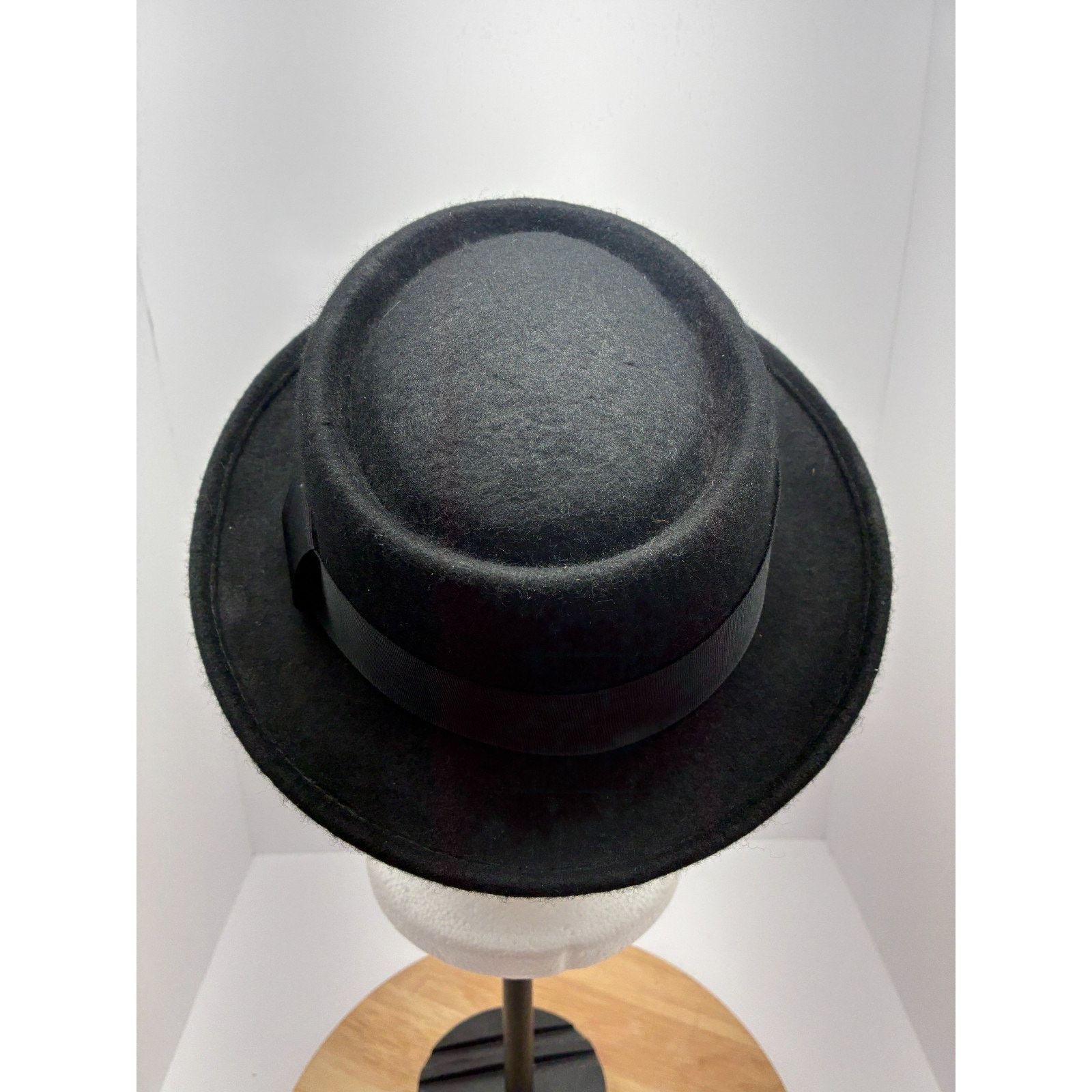 Other Rosin Headwear Black Wool Felt Pork Pie Hat – Size M Size ONE SIZE - 7 Thumbnail