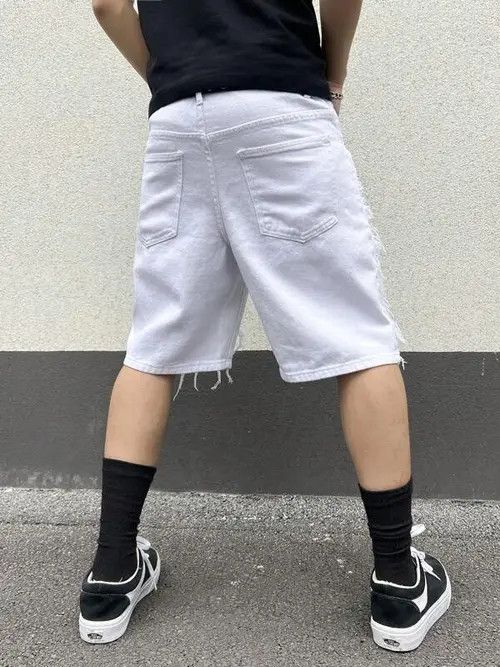 Japanese Brand DRIP distressed EDGY Y2K shorts Size US 36 / EU 52 - 2 Thumbnail