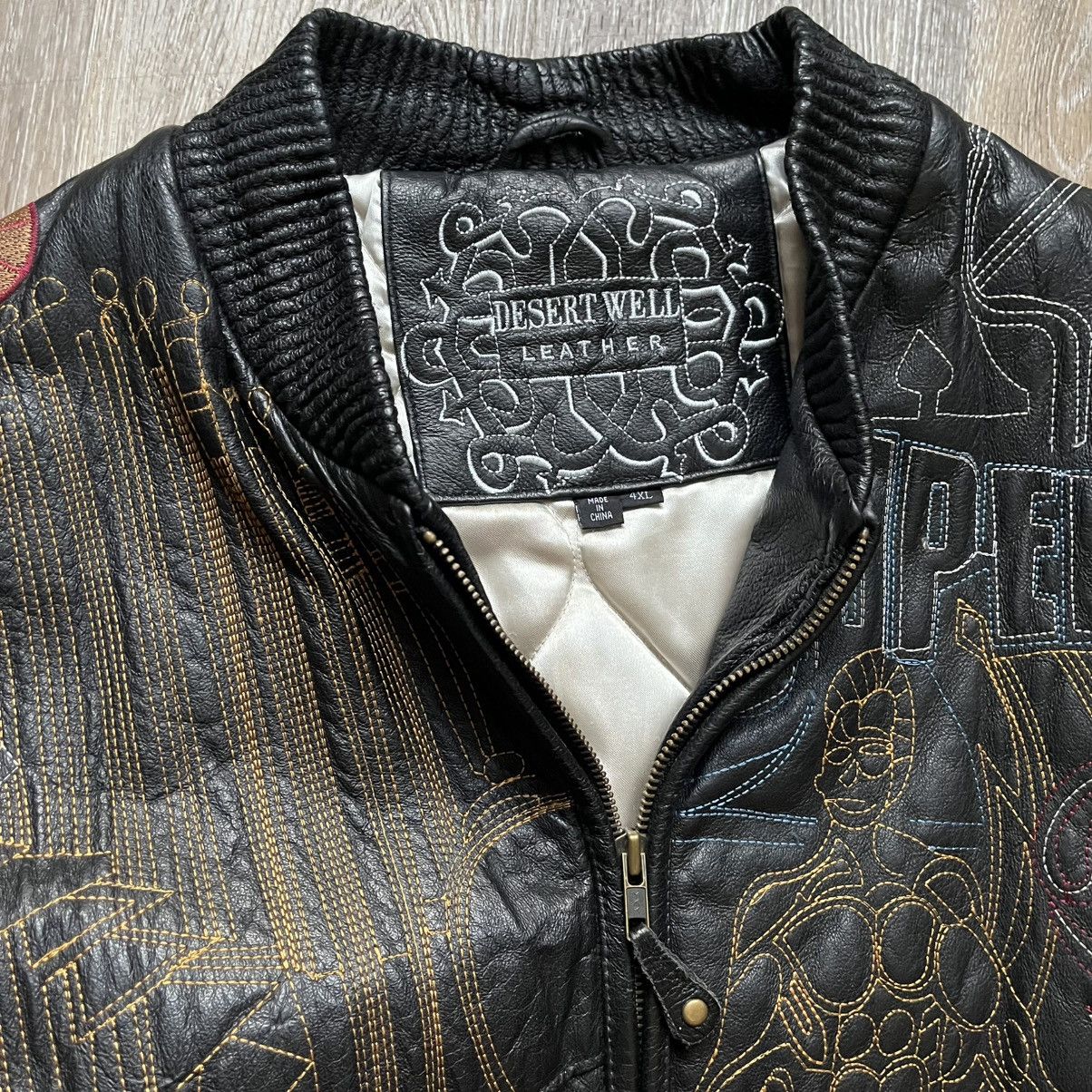 Other vintage desert well world champion leather jacket Size US XXL / EU 58 / 5 - 5 Thumbnail