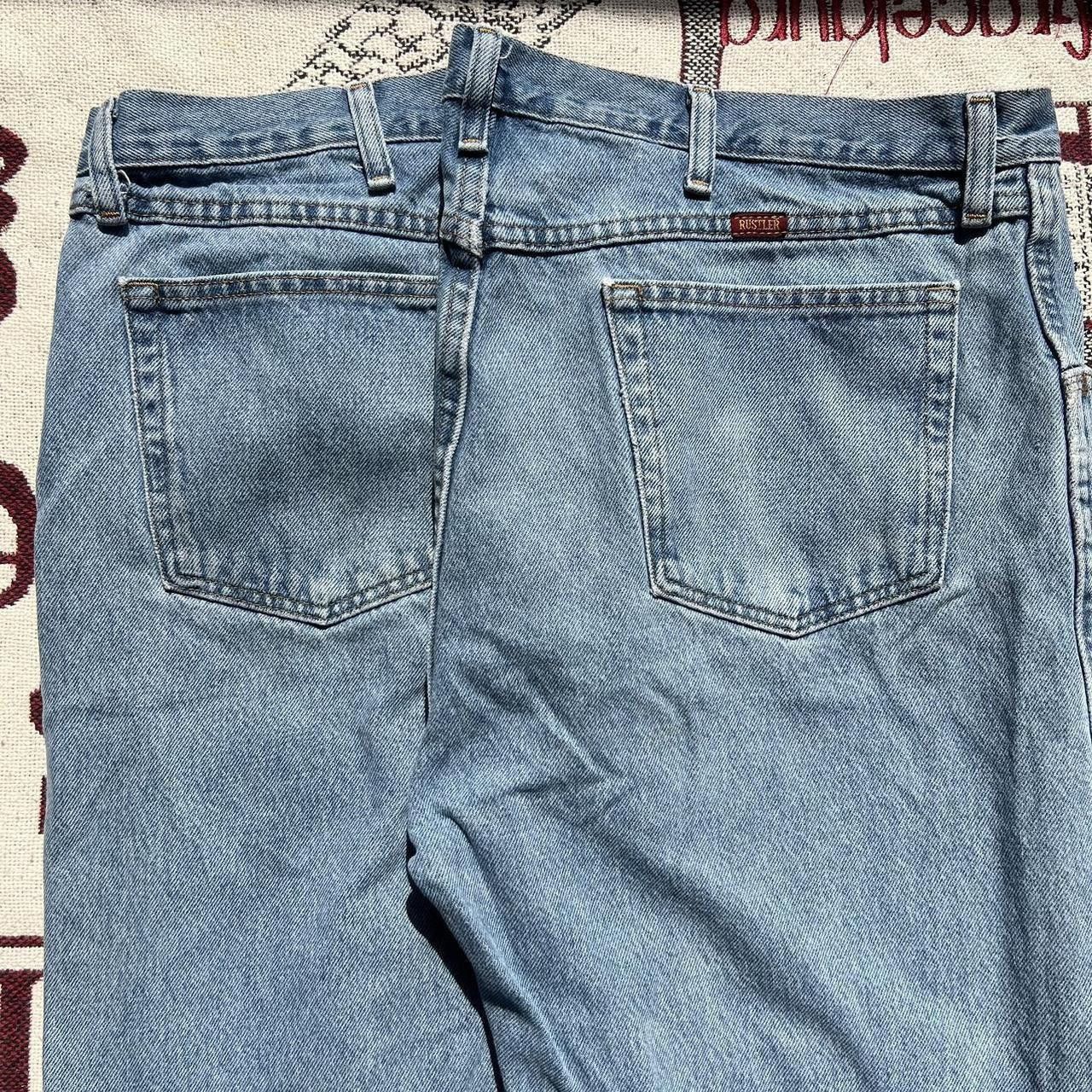 Vintage Vintage/2000s Super Baggy Medium Wash Grunge Denim Rustler Jeans! Size US 38 / EU 54 - 6 Thumbnail
