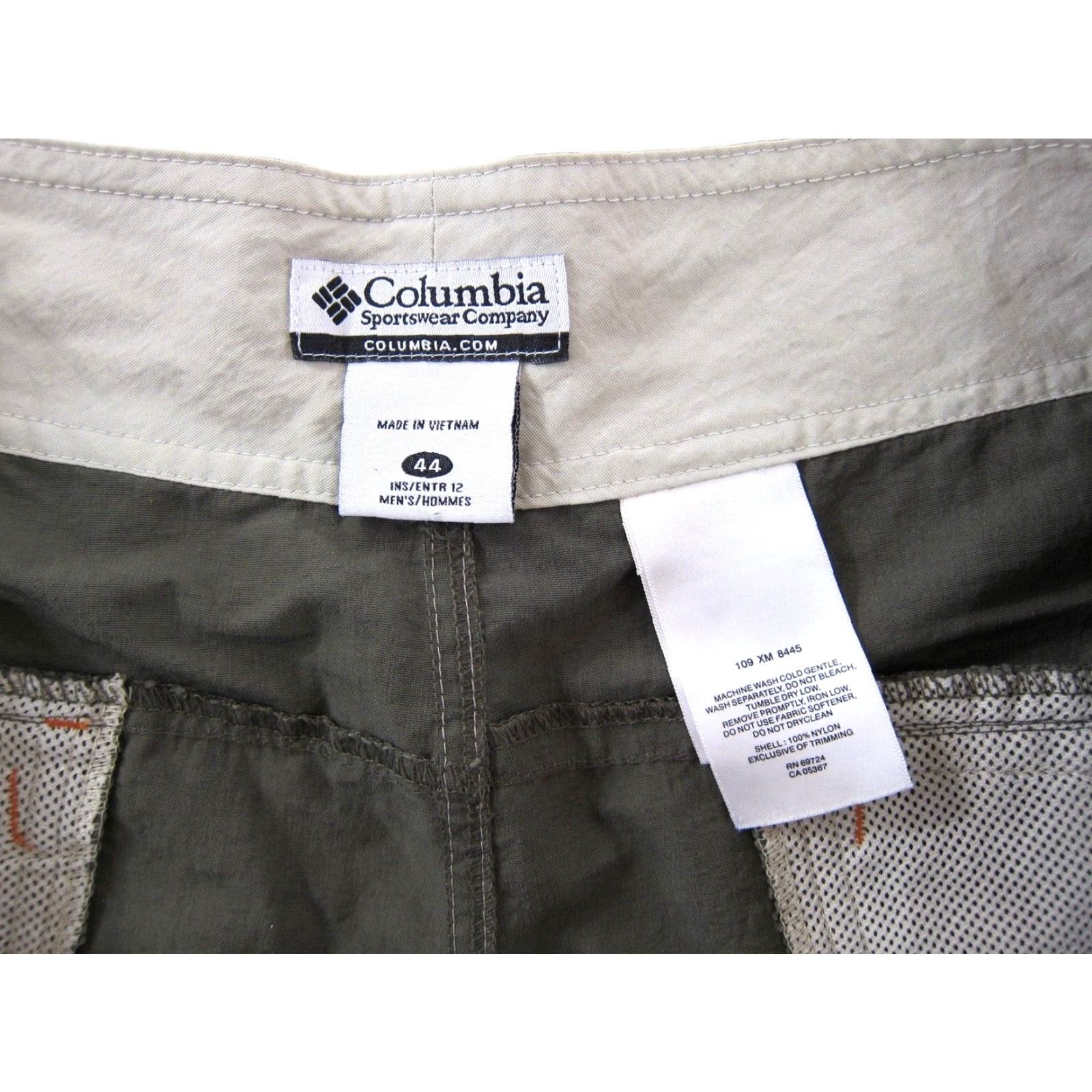 Vintage Columbia 100% Nylon Army Green Pocket Swim Trunk Surf Board Short Men 44 Size US 44 / EU 60 - 4 Thumbnail
