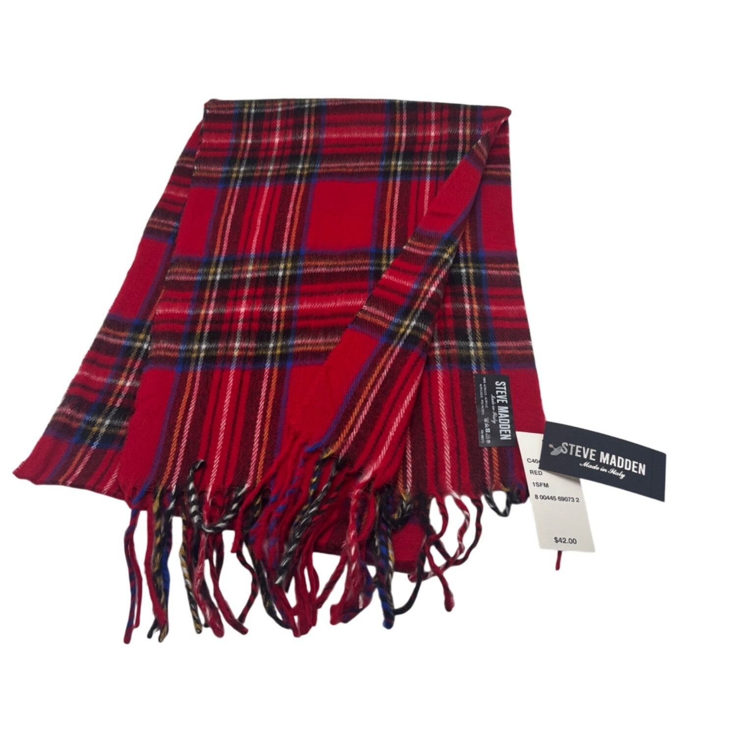 Steve Madden Set of 3 Steve Madden Plaid Muffler Scarves Made in Italy Size ONE SIZE - 5 Thumbnail