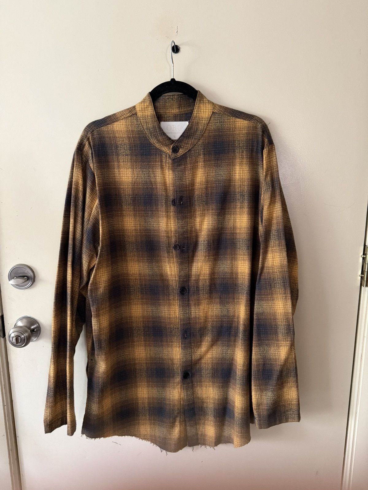 Oro Los Angeles Oversized Flannel Button-down Shirt Size US L / EU 52-54 / 3 - 1 Thumbnail