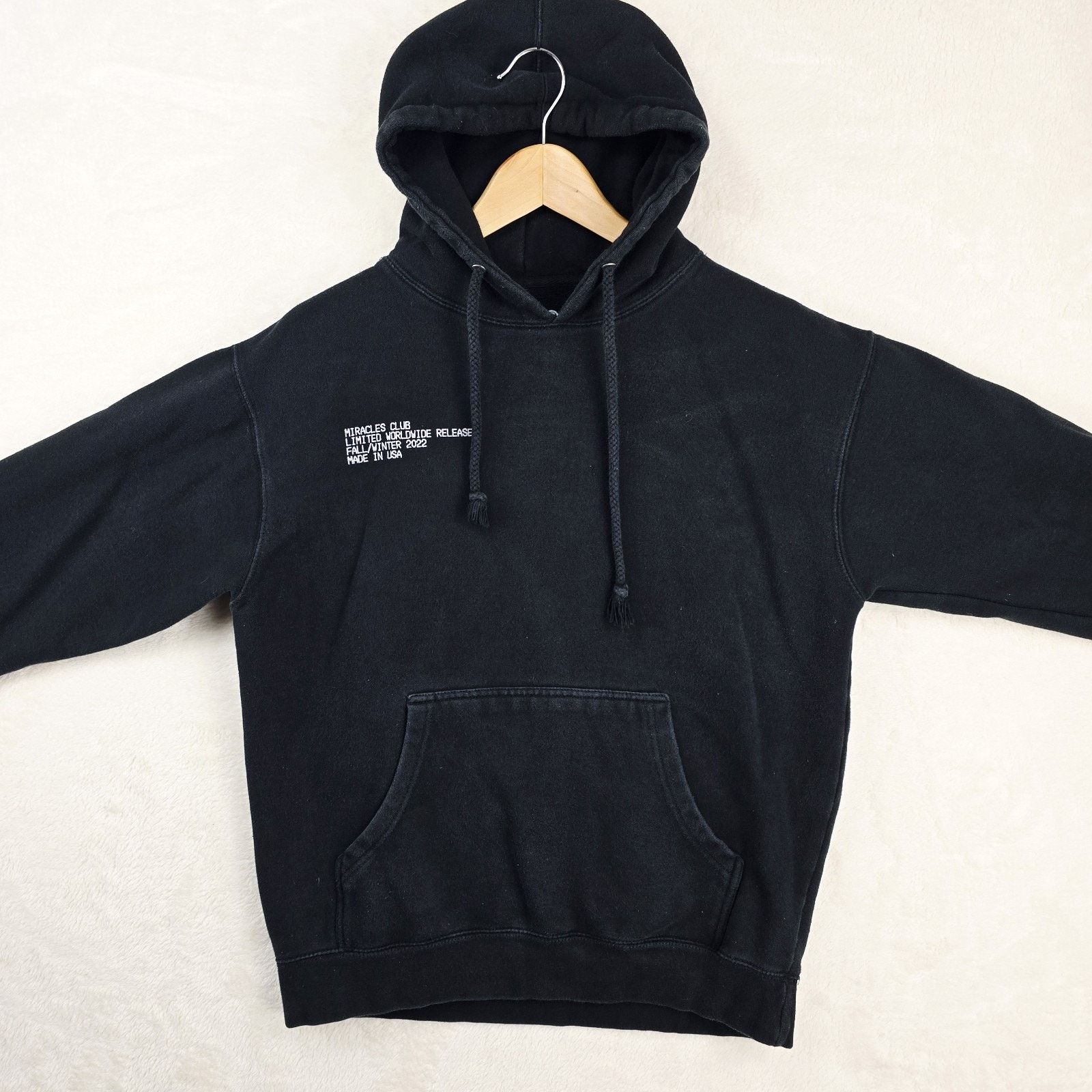 Other Miracles Club Virgil Was Here Hoodie Mens Medium Black Size US M / EU 48-50 / 2 - 3 Thumbnail