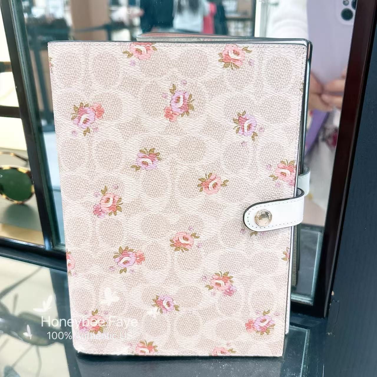 Coach NOTEBOOK IN SIGNATURE CANVAS WITH FLORAL PRINT (COACH CAO58) Size ONE SIZE - 1 Thumbnail
