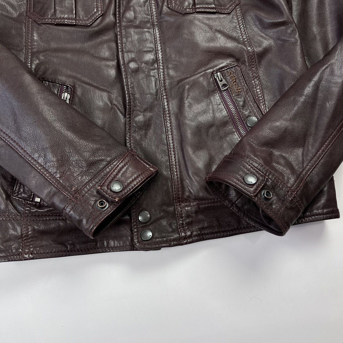 Schott Schott goat skin biker style leather jacket Size US S / EU 44-46 / 1 - 3 Thumbnail