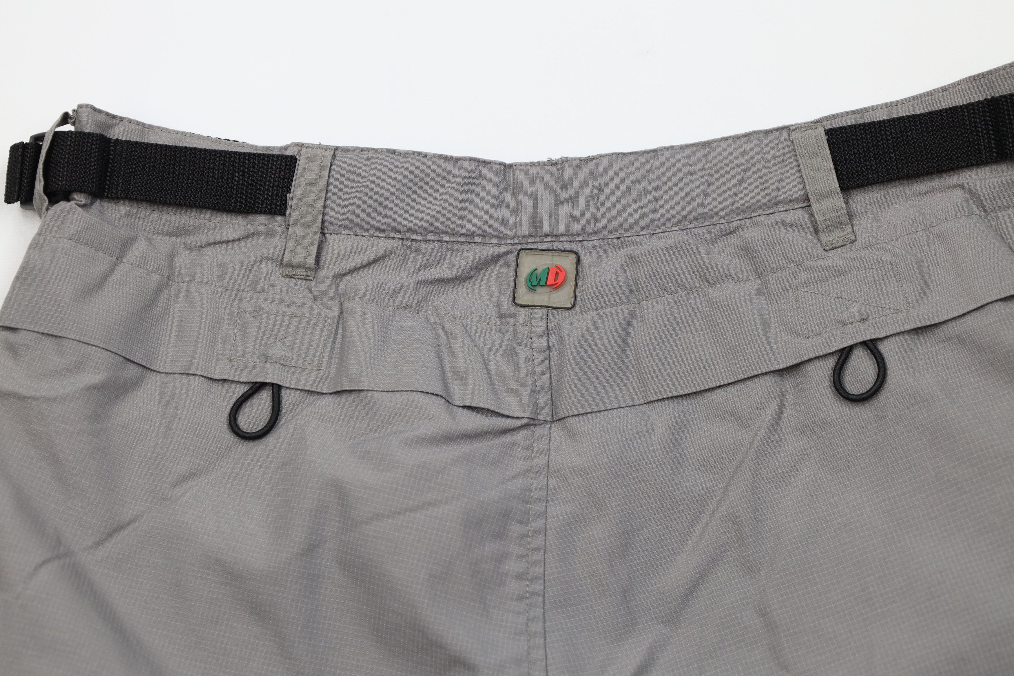 Vintage Vintage 90s Y2K Mountain Dew Ripstop Windbreaker Shorts Gray Size US 32 / EU 48 - 13 Thumbnail
