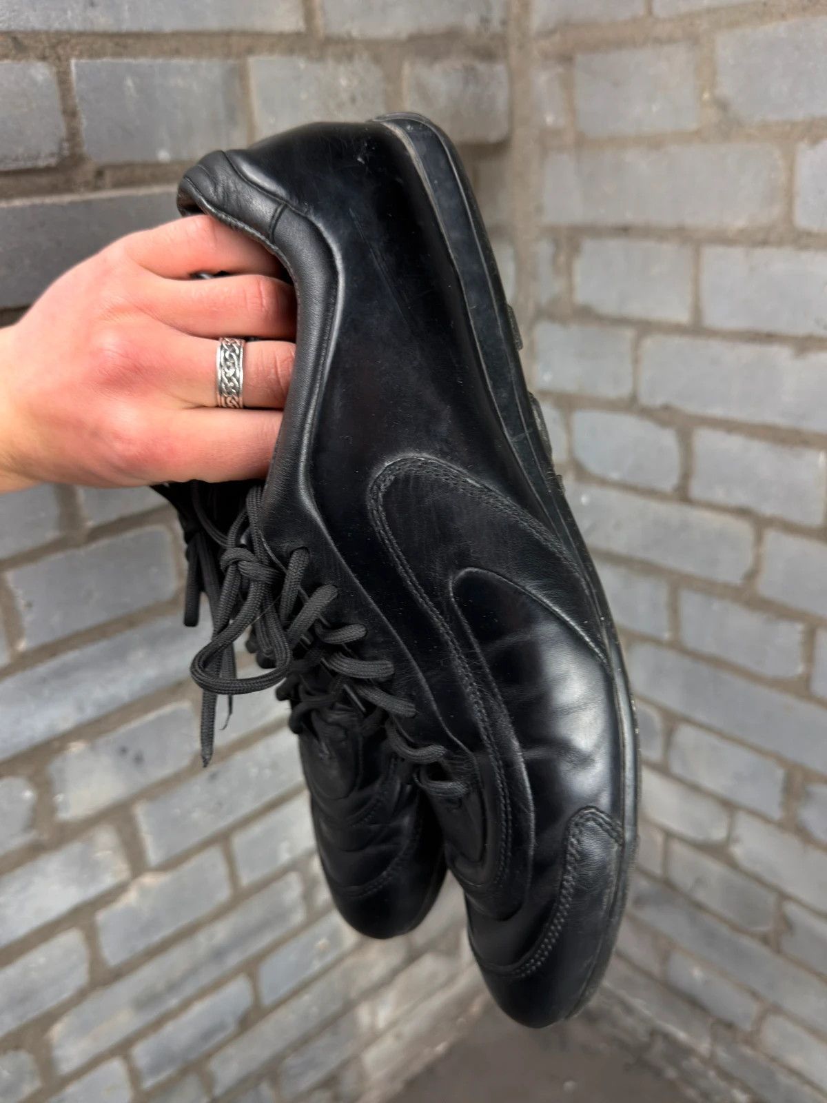 Prada Prada 2000’s archive leather trainers Size US 9.5 / EU 42-43 - 7 Thumbnail