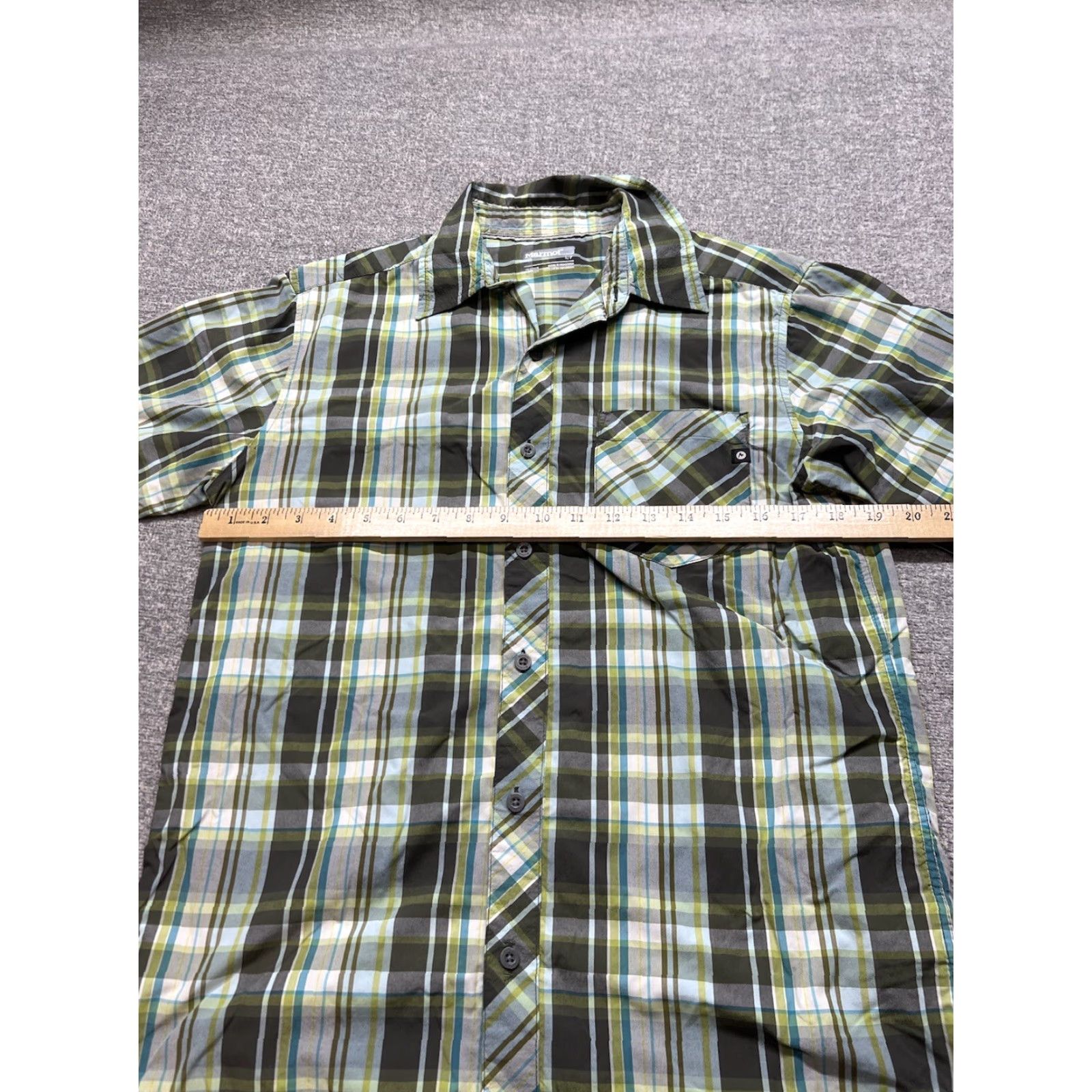Marmot VINTAGE Marmot Button Up Shirt Mens Small Plaid Short Sleeve Green Size US S / EU 44-46 / 1 - 6 Thumbnail