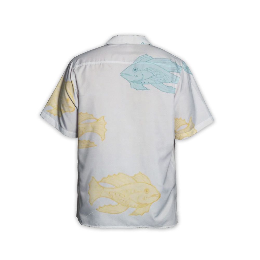 Designer Piscine Applique Short Sleeve Shirt White Size US S / EU 44-46 / 1 - 2 Thumbnail