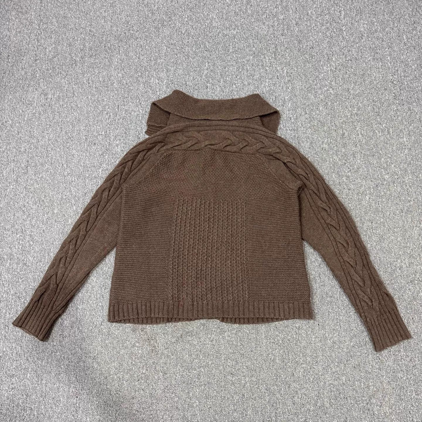 Max Mara Maxmara Brown Knit Jacket L 95 New Size L / US 10 / IT 46 - 2 Thumbnail