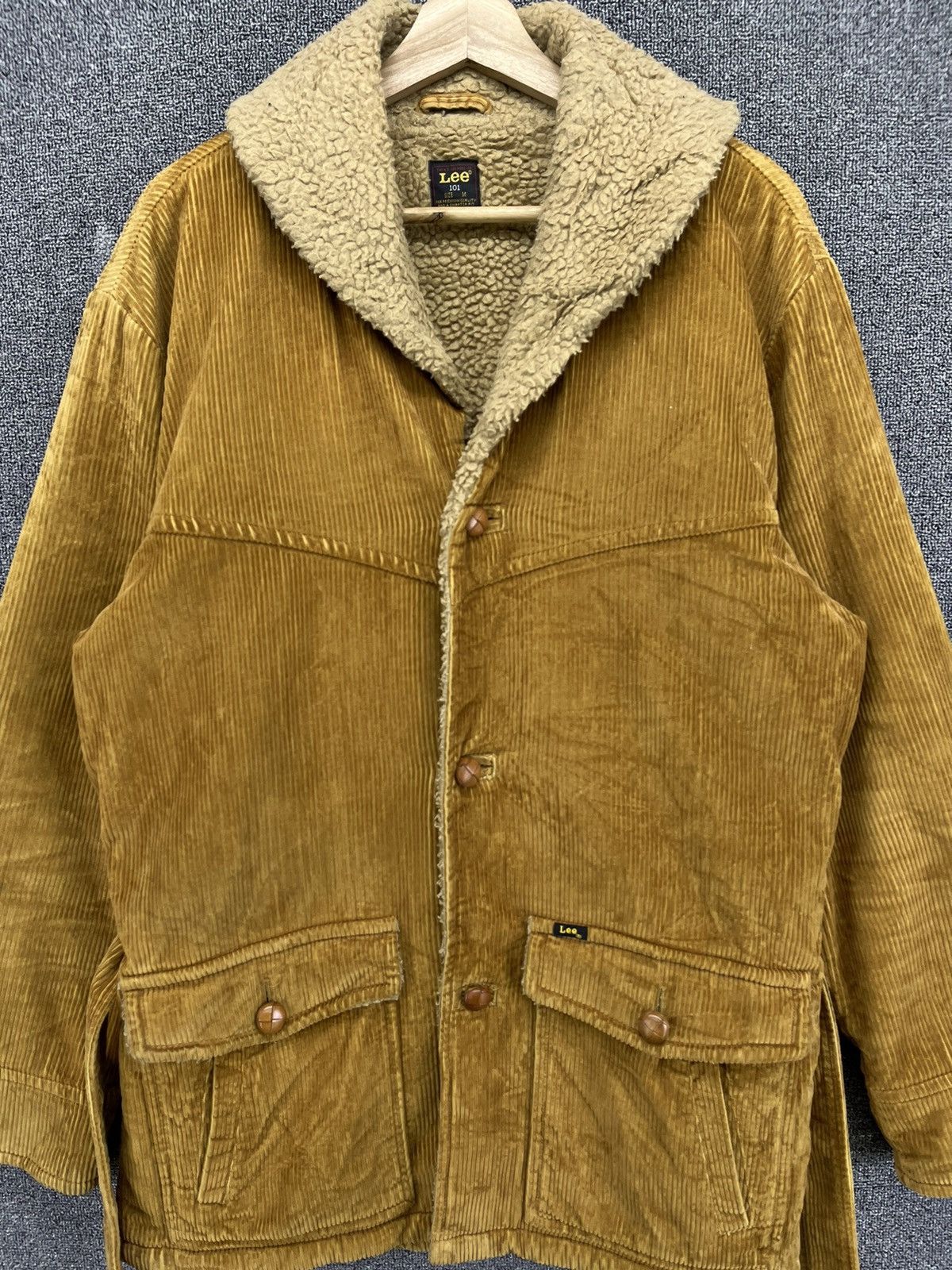 Lee Vintage Lee Corduroy Sherpa Trench Coat Jacket Size US M / EU 48-50 / 2 - 5 Thumbnail