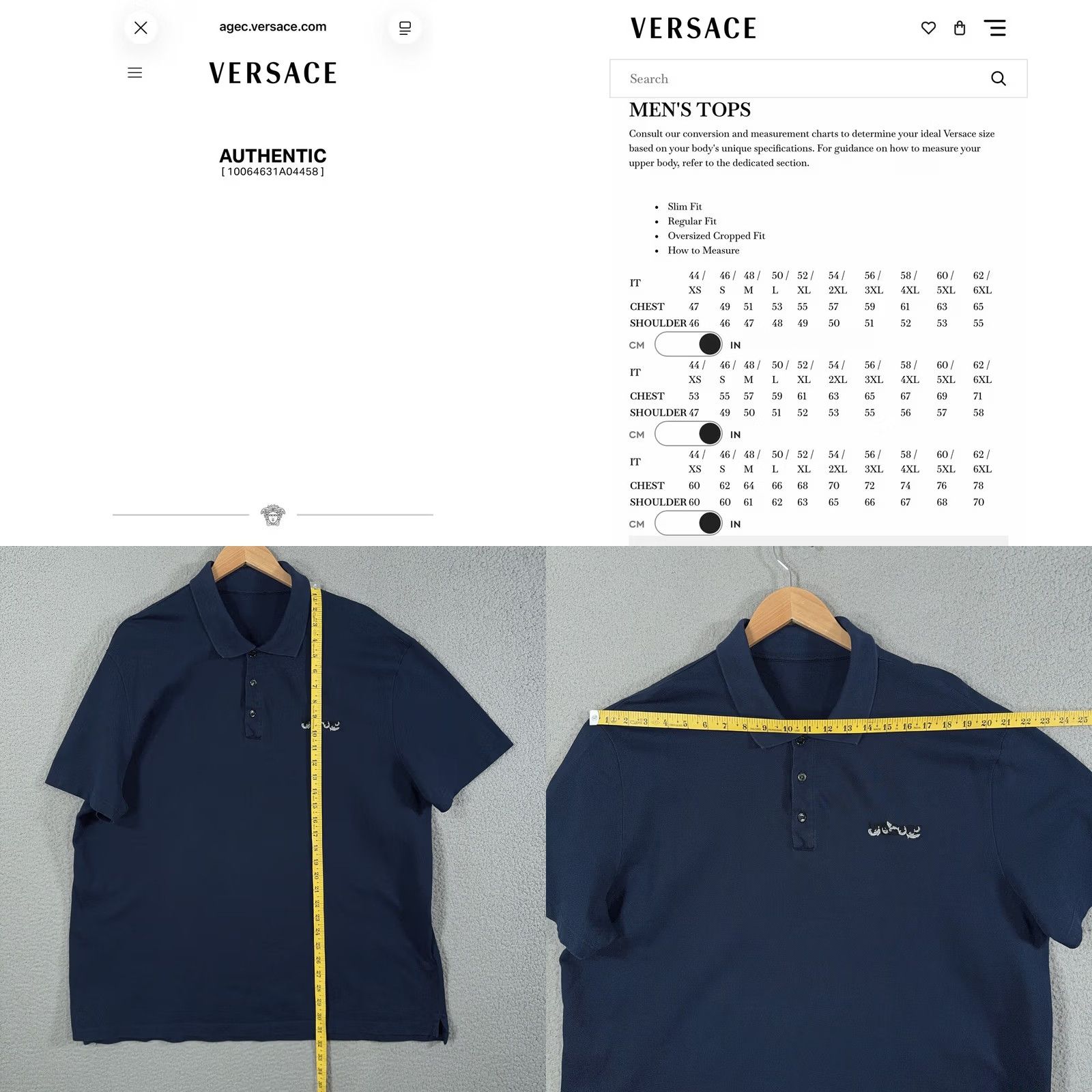 Versace Versace Polo Shirt Mens 6XL Slim Navy Taylor Fit Embroidered Logo Italy Polo Slim 6XL Mens Navy Size US XXL / EU 58 / 5 - 8 Thumbnail