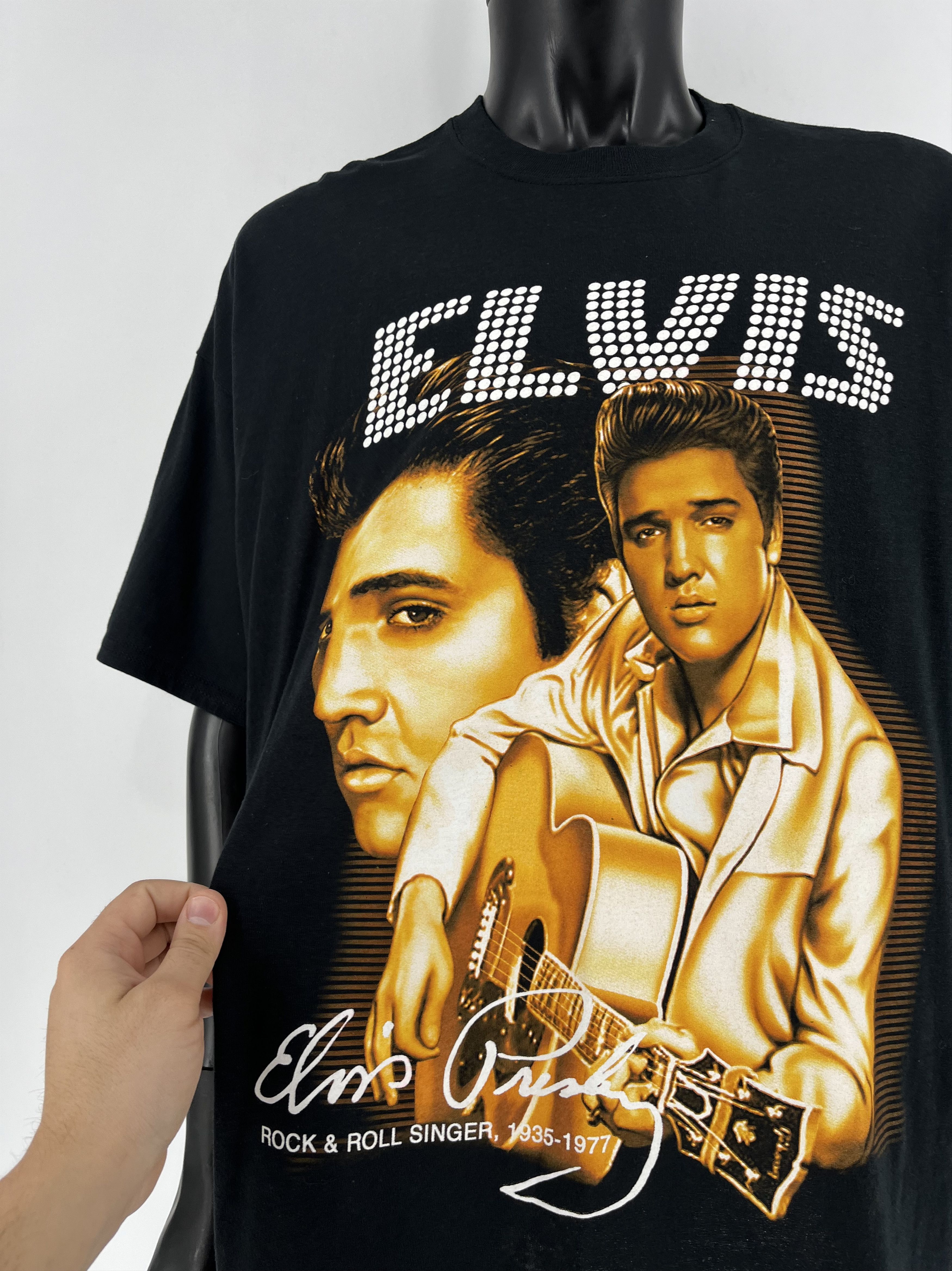 Band Tees × Vintage Vintage 90S Elvis Presley Tee Streetwear Fashion TOUR BAND Size US XXL / EU 58 / 5 - 8 Thumbnail