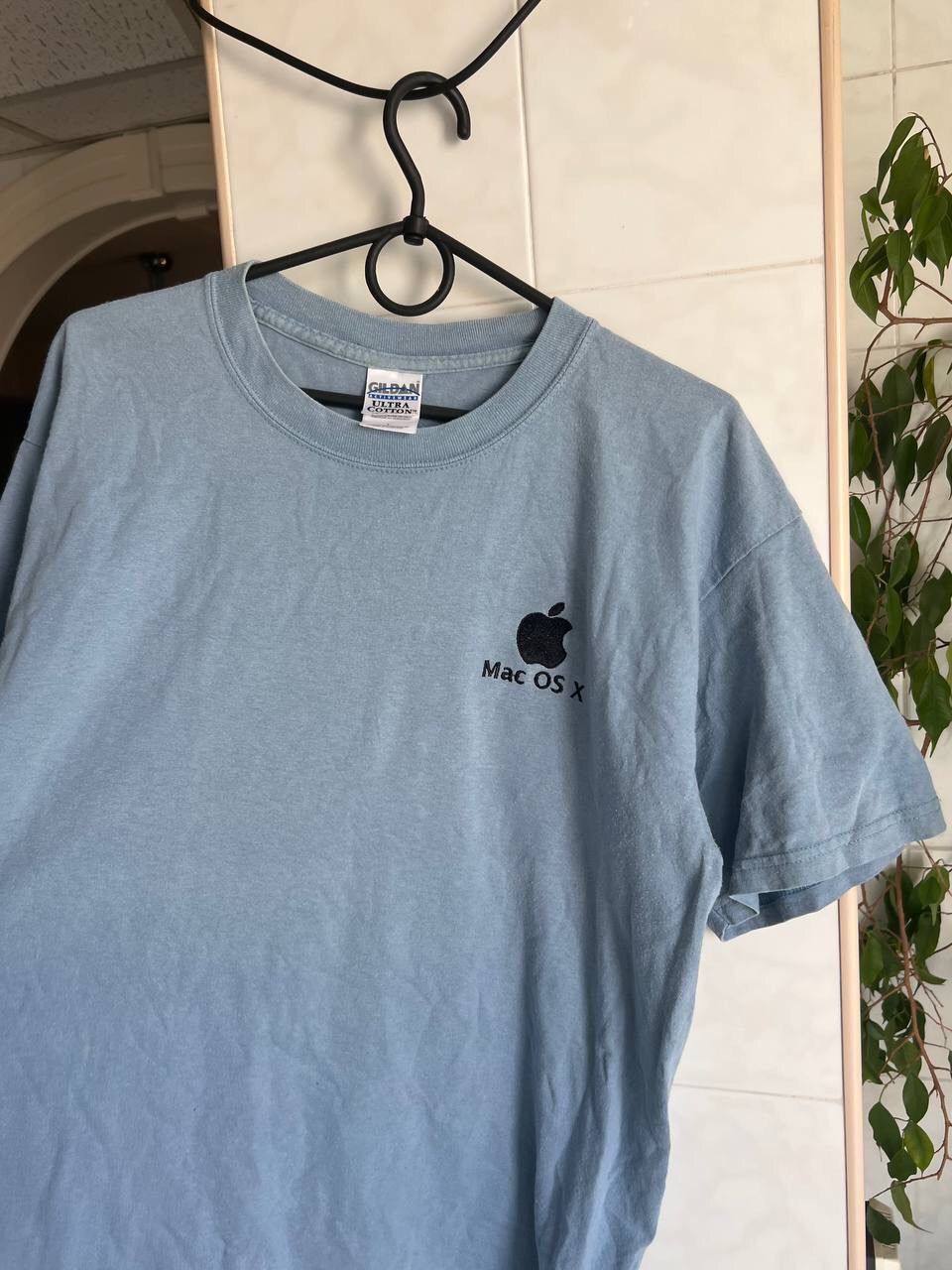 Apple × Microsoft × Vintage 00s Apple Mac OS X Logo Promo Tee Vintage Rare Computer Size US L / EU 52-54 / 3 - 5 Thumbnail