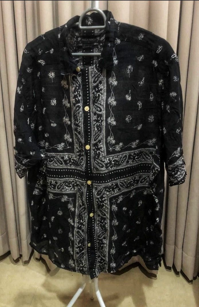 Allsaints AllSaints Jalisco Bandana Print Camp Light Shirts Size US XL / EU 56 / 4 - 4 Thumbnail
