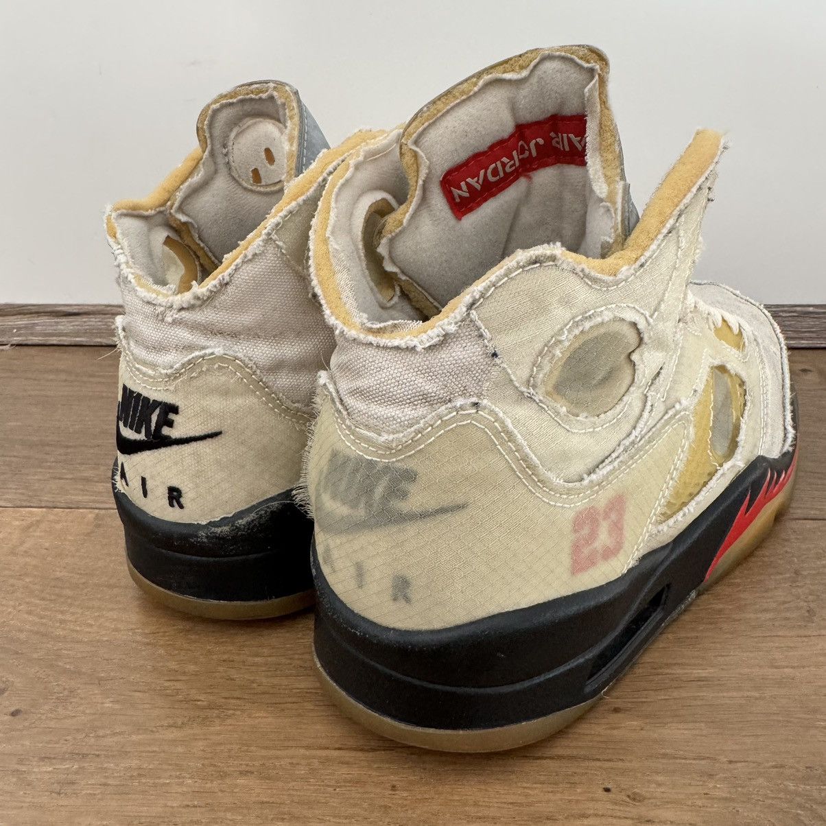 Jordan Brand × Off-White Air Jordan 5 Off White Sail Size US 8 / EU 41 - 6 Thumbnail