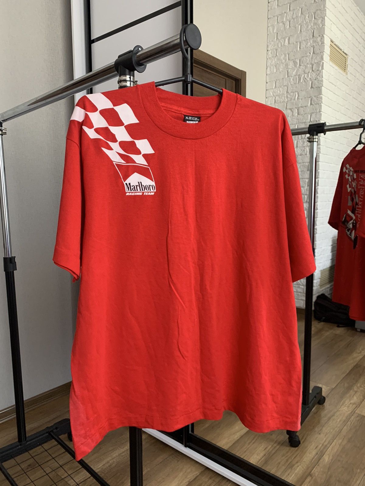 Marlboro Marlboro Racing Team T-Shirt Vintage 80s USA Size US XL / EU 56 / 4 - 4 Thumbnail