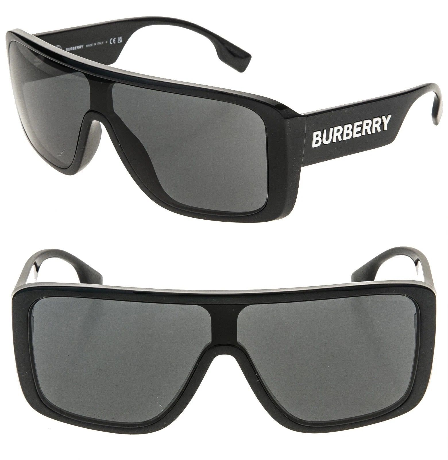 Burberry BURBERRY 4401 URBAN BE4401U Black Bold Logo Wrap Mask Size ONE SIZE - 1 Thumbnail