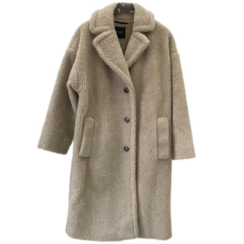 Max Mara MaxMara Beige Wool Women's Coat 0089 Size M / US 6-8 / IT 42-44 - 1 Thumbnail
