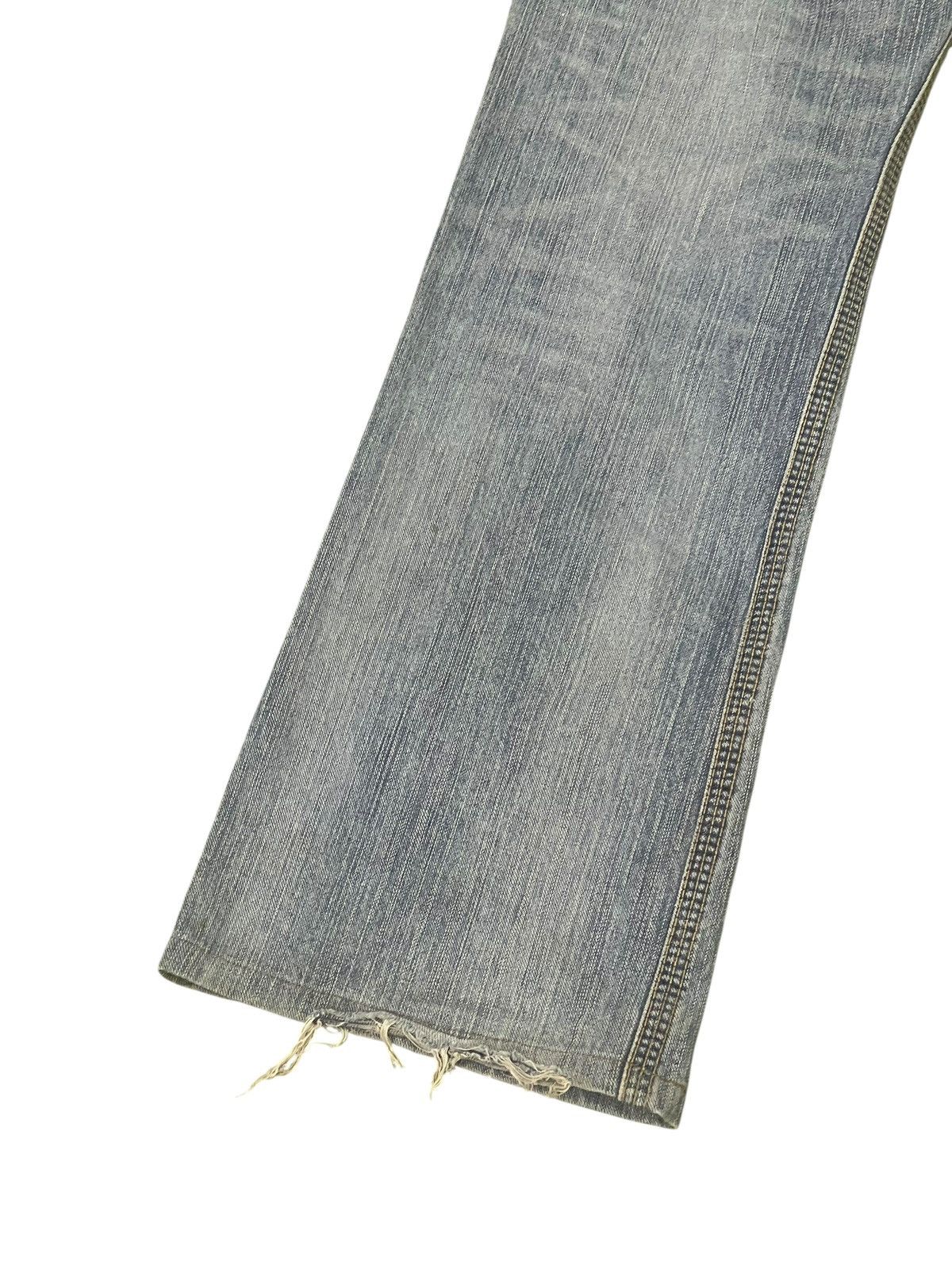 Le Grande Bleu (L.G.B.) Flare Jeans Edwin Japan Faded Distress Boot Cut 2🟦5 Size US 32 / EU 48 - 14 Thumbnail