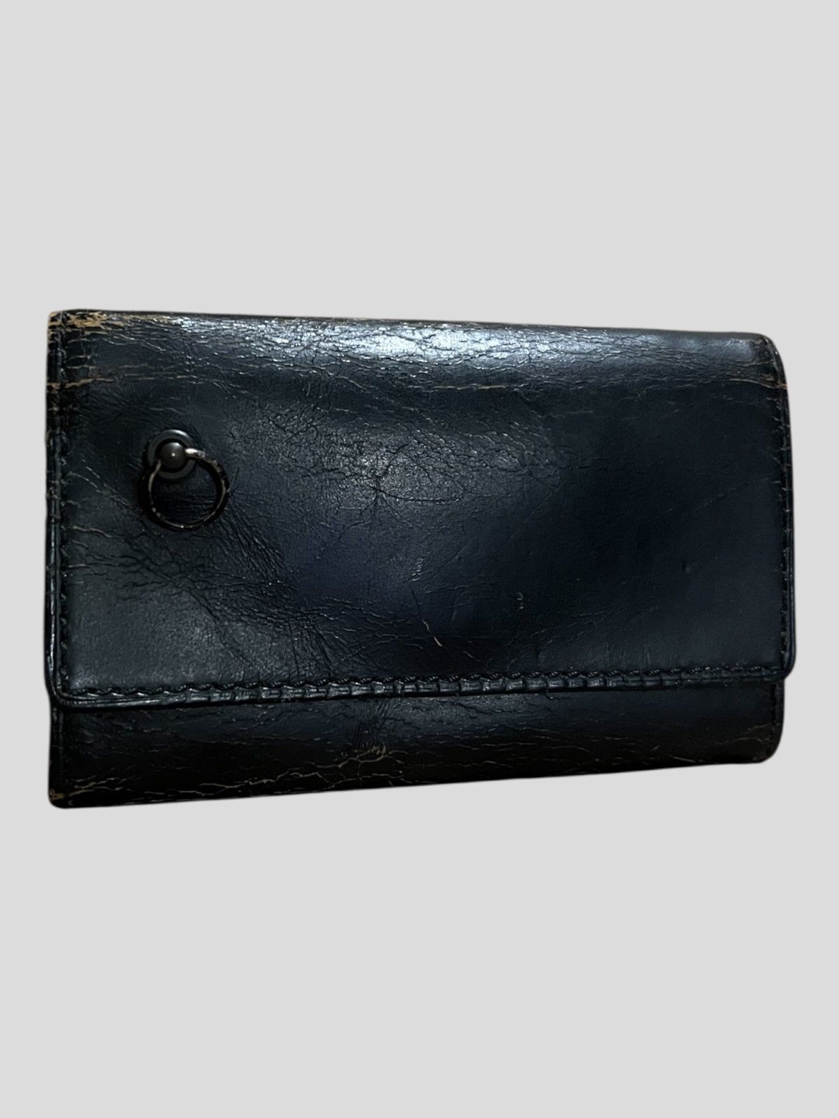 Jam Home Made Jam Home Made 4NK Trick Mini Broken Leather Trifold Wallets Size ONE SIZE - 2 Thumbnail