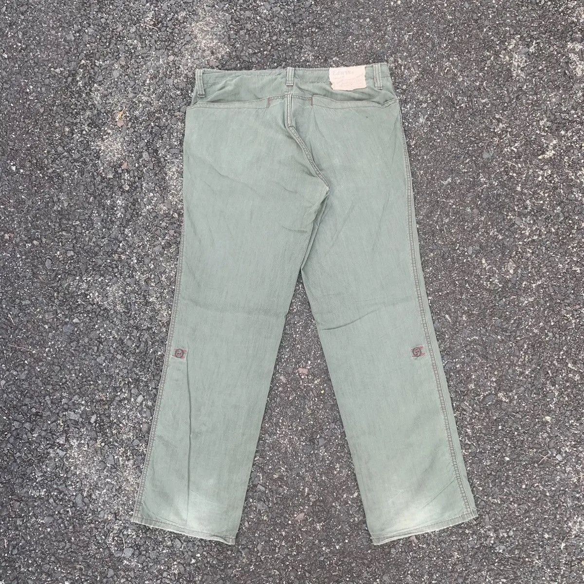 Japanese Brand FADED TROUSERS 36x31 JAPANESE VINTAGE ROLL UPS UTILITY PANTS Size US 36 / EU 52 - 11 Thumbnail