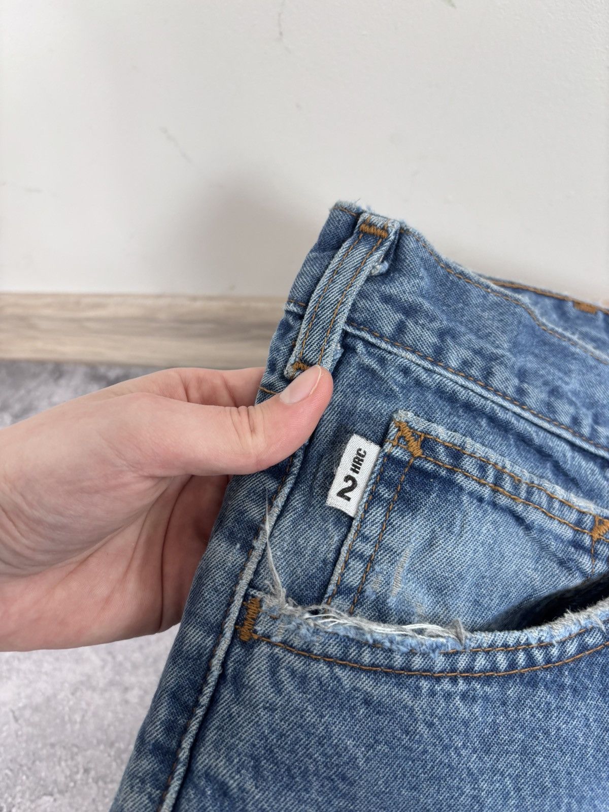 Carhartt Vintage Carhartt FR Flame Resistant Blue Baggy Denim Jeans Size US 42 / EU 58 - 12 Thumbnail