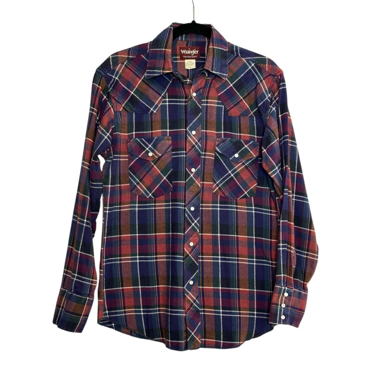 Wrangler Wrangler plaid long sleeves casual western shirt size M Size US M / EU 48-50 / 2 - 1 Thumbnail