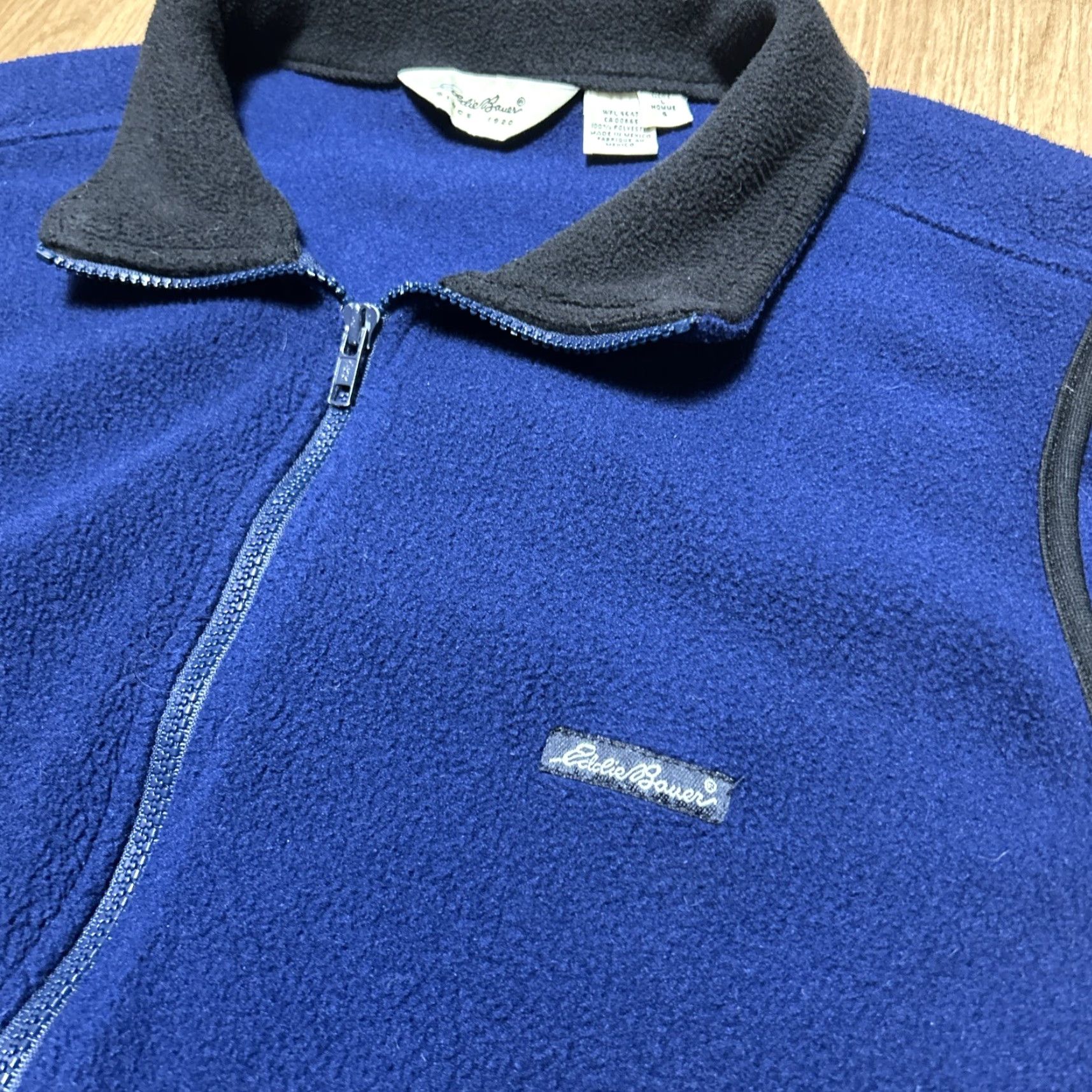 Eddie Bauer Eddie Bauer Fleece Vest Men’s L Blue Full Zip Front Pockets POLARTEC Hiking Vintage: No Size US L / EU 52-54 / 3 - 3 Thumbnail