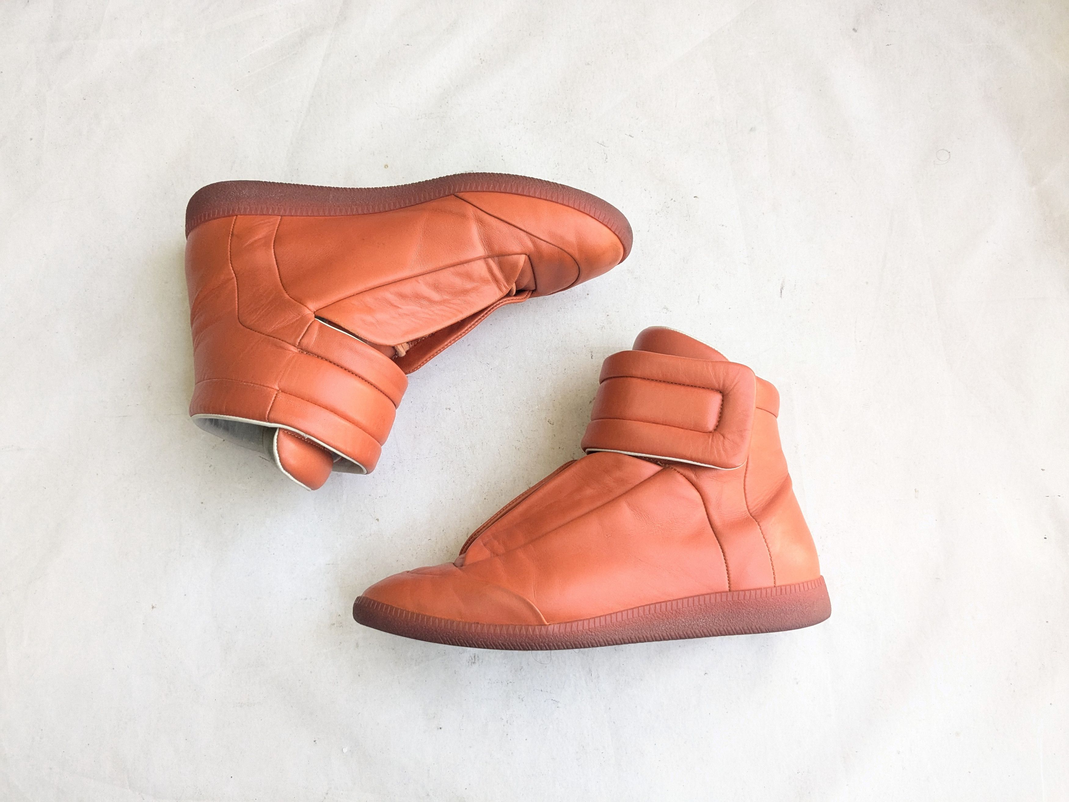 Maison Margiela Maison Margiela Future Orange High Tops 10 43 Size US 10 / EU 43 - 1 Thumbnail