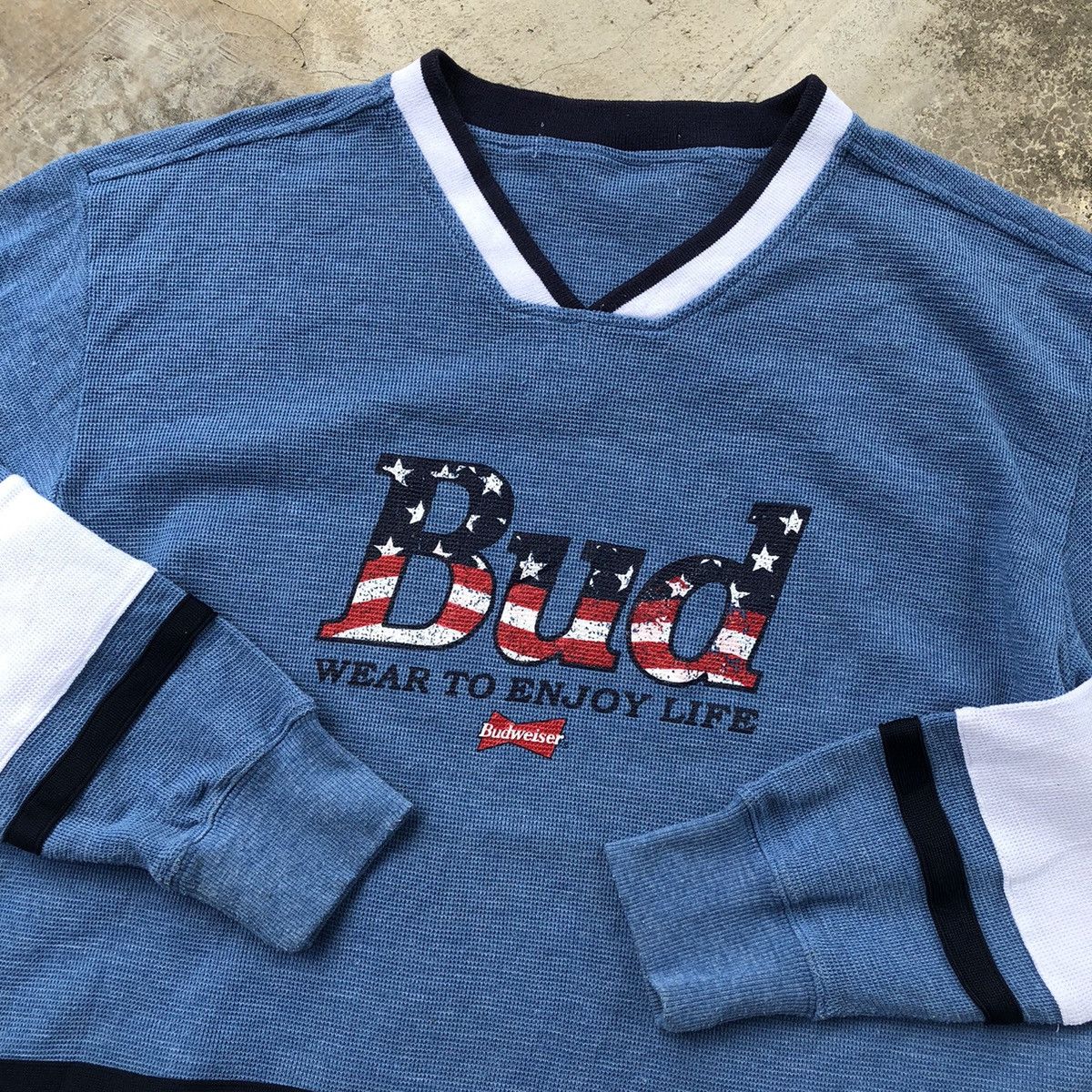 Budweiser BUDWEISER Big logo Printed Waffle Long Sleeve Shirt Size US M / EU 48-50 / 2 - 3 Thumbnail