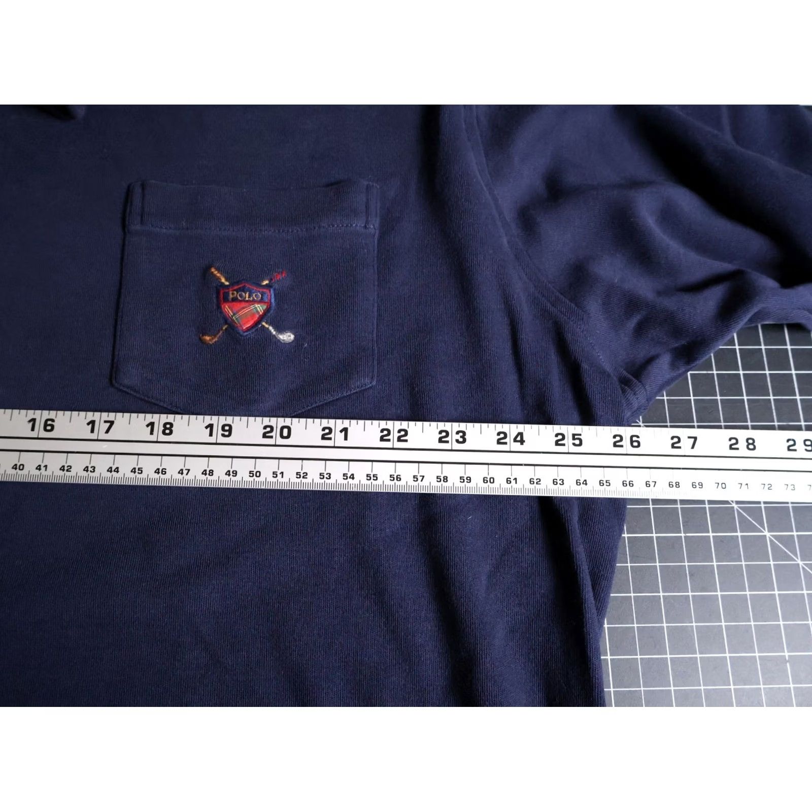 Polo Ralph Lauren VINTAGE Polo Ralph Lauren Sweatshirt Shirt Mens Large Dark Blue Crest Oversized Turtleneck Pullover Size US L / EU 52-54 / 3 - 5 Thumbnail